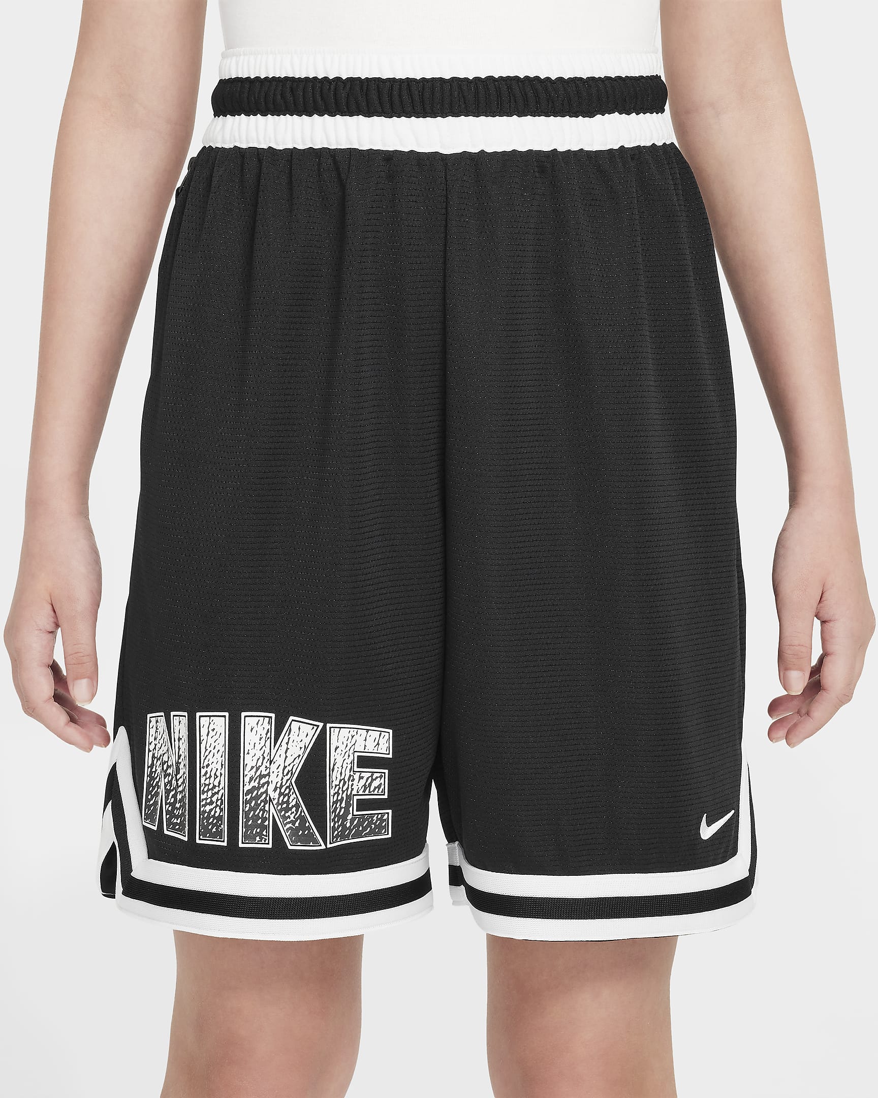 Nike DNA Culture of Basketball Dri-FIT basketshorts til store barn - Svart/Hvit/Anthracite