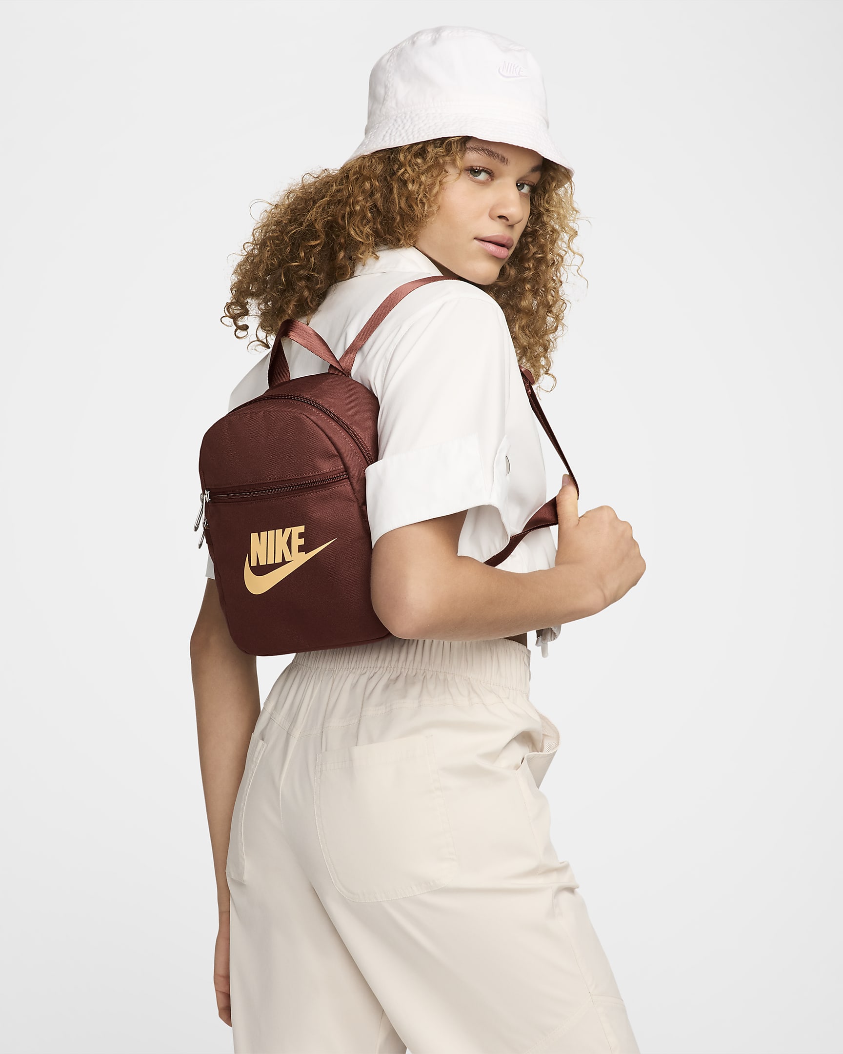 Nike Sportswear Futura 365 Women's Mini Backpack (6L) - Dark Pony/Dark Pony/Sesame