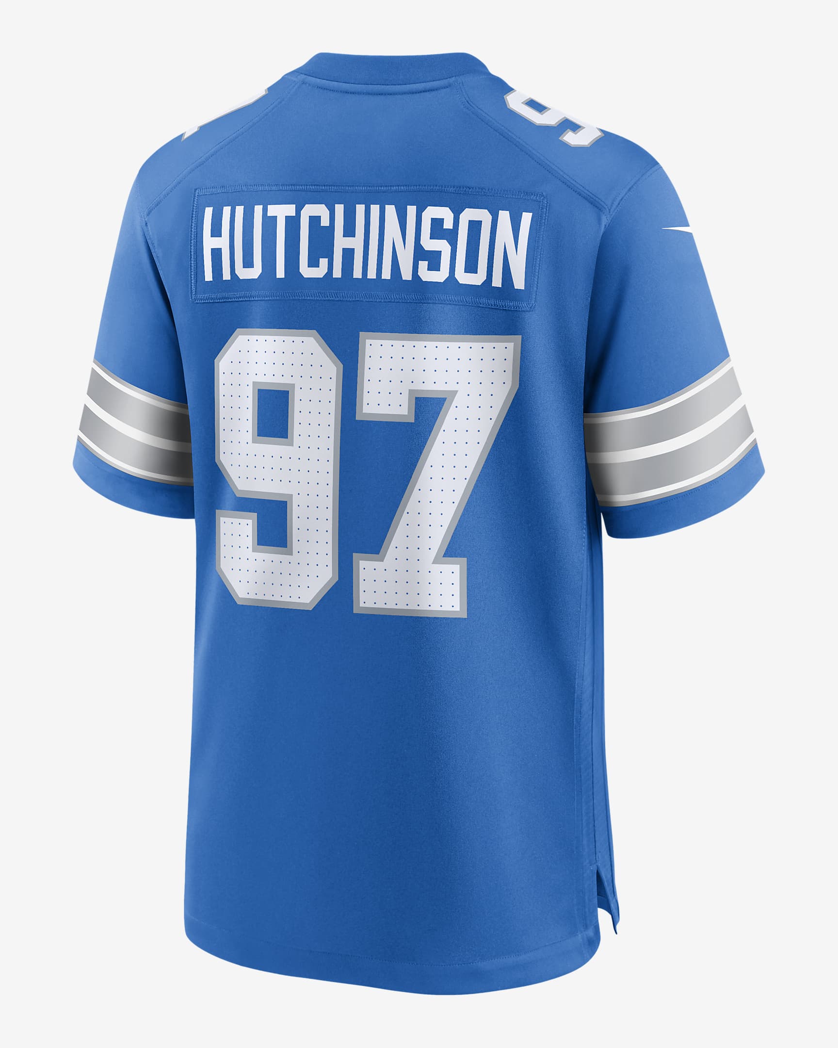 Jersey de fútbol americano Nike de la NFL Game para hombre Aidan Hutchinson Detroit Lions - Azul