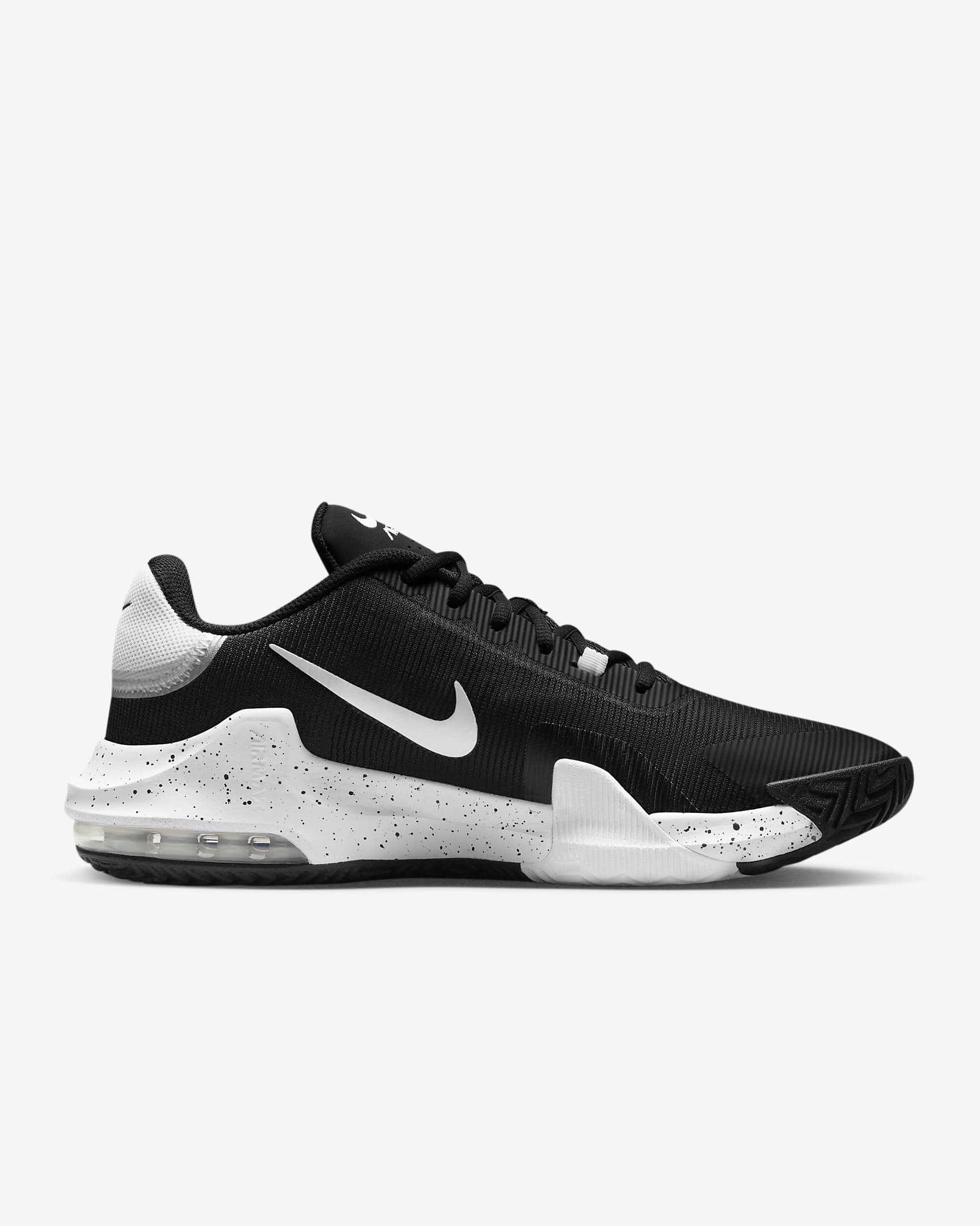 Tenis de básquetbol Nike Impact 4 - Negro/Gris lobo/Blanco