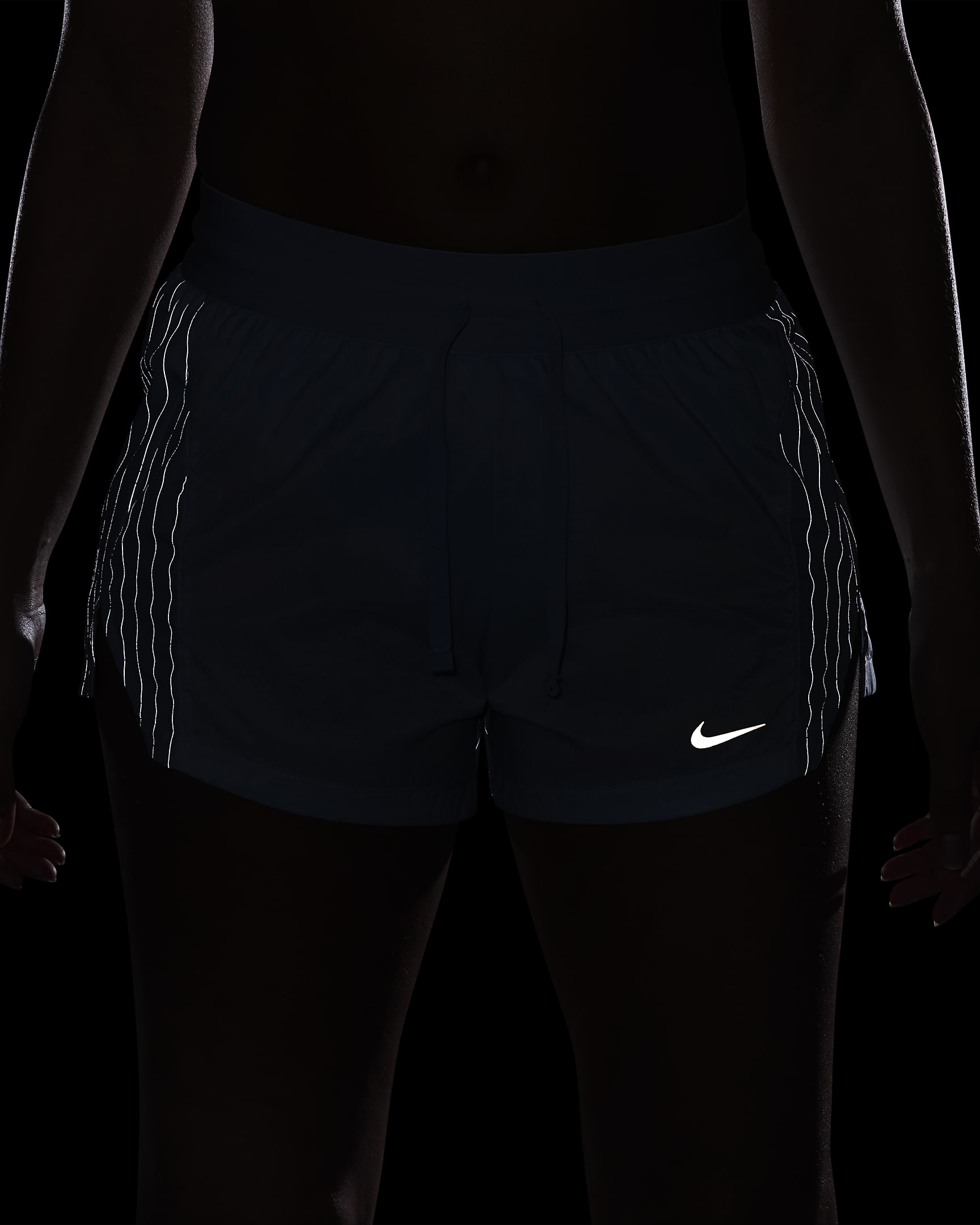 Nike Running Division Women's Mid-Rise 7.5cm (approx.) Brief-Lined Running Shorts - Light Armoury Blue