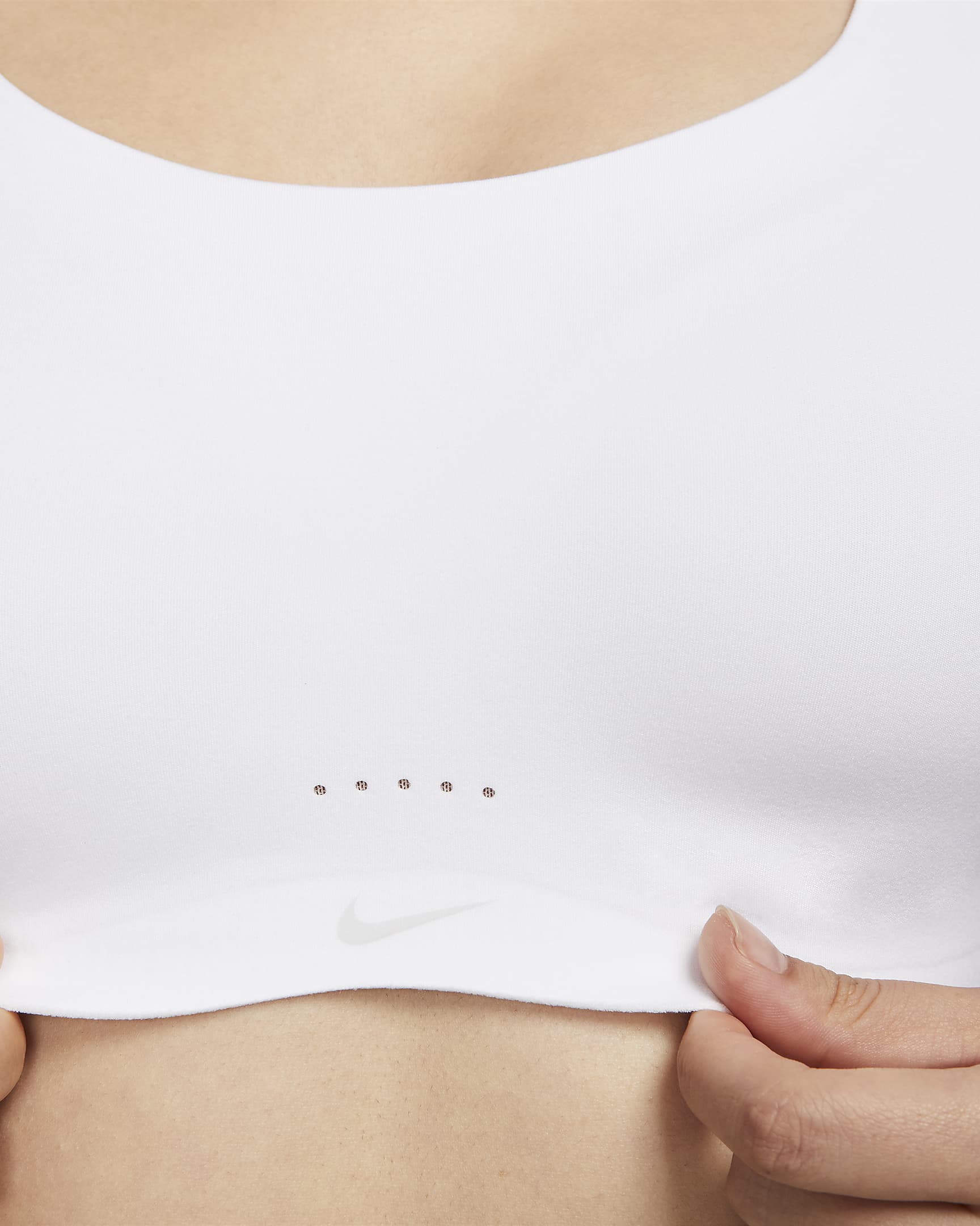 Nike Alate Coverage Women's Medium-Support Padded Sports Bra - White/Stone Mauve/Black