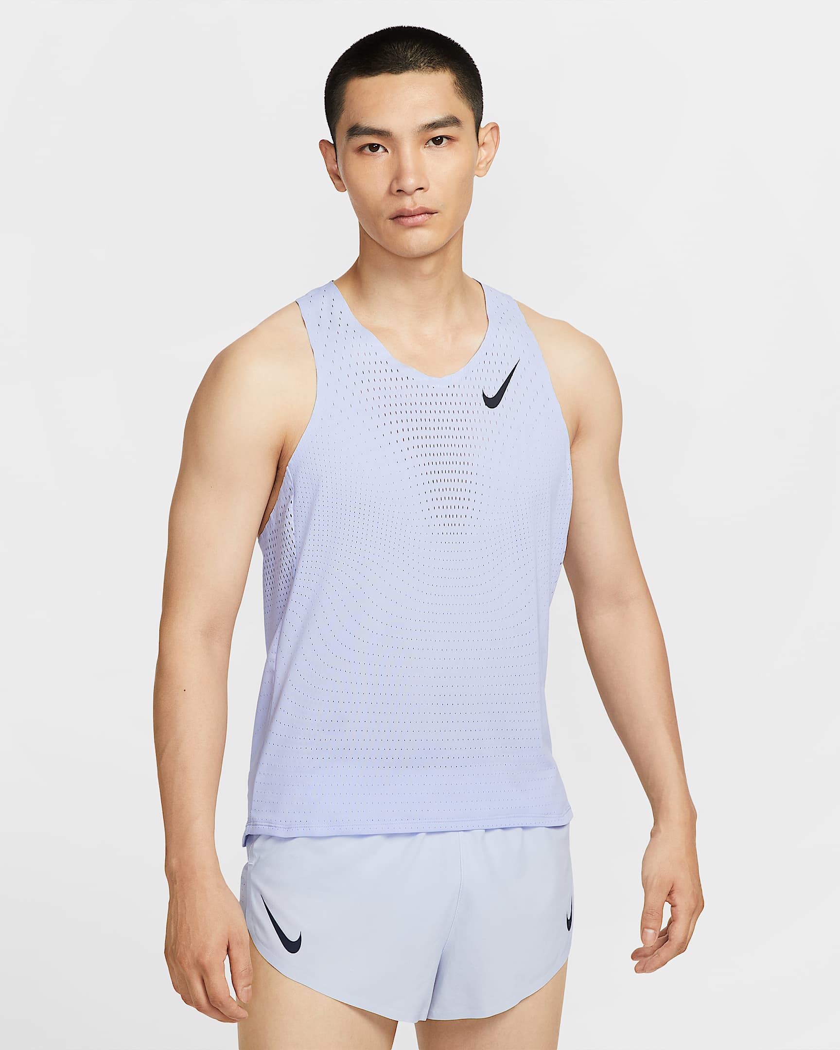 Nike AeroSwift Men's Dri-FIT ADV Running Singlet - Ghost/Black