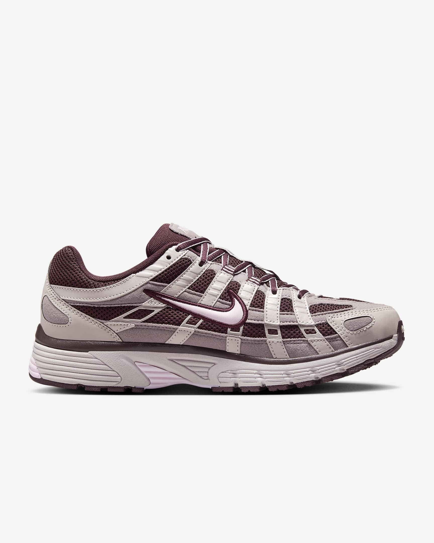 Nike P-6000 damesschoenen - Burgundy Crush/Taupe Grey/Platinum Violet/Pink Foam