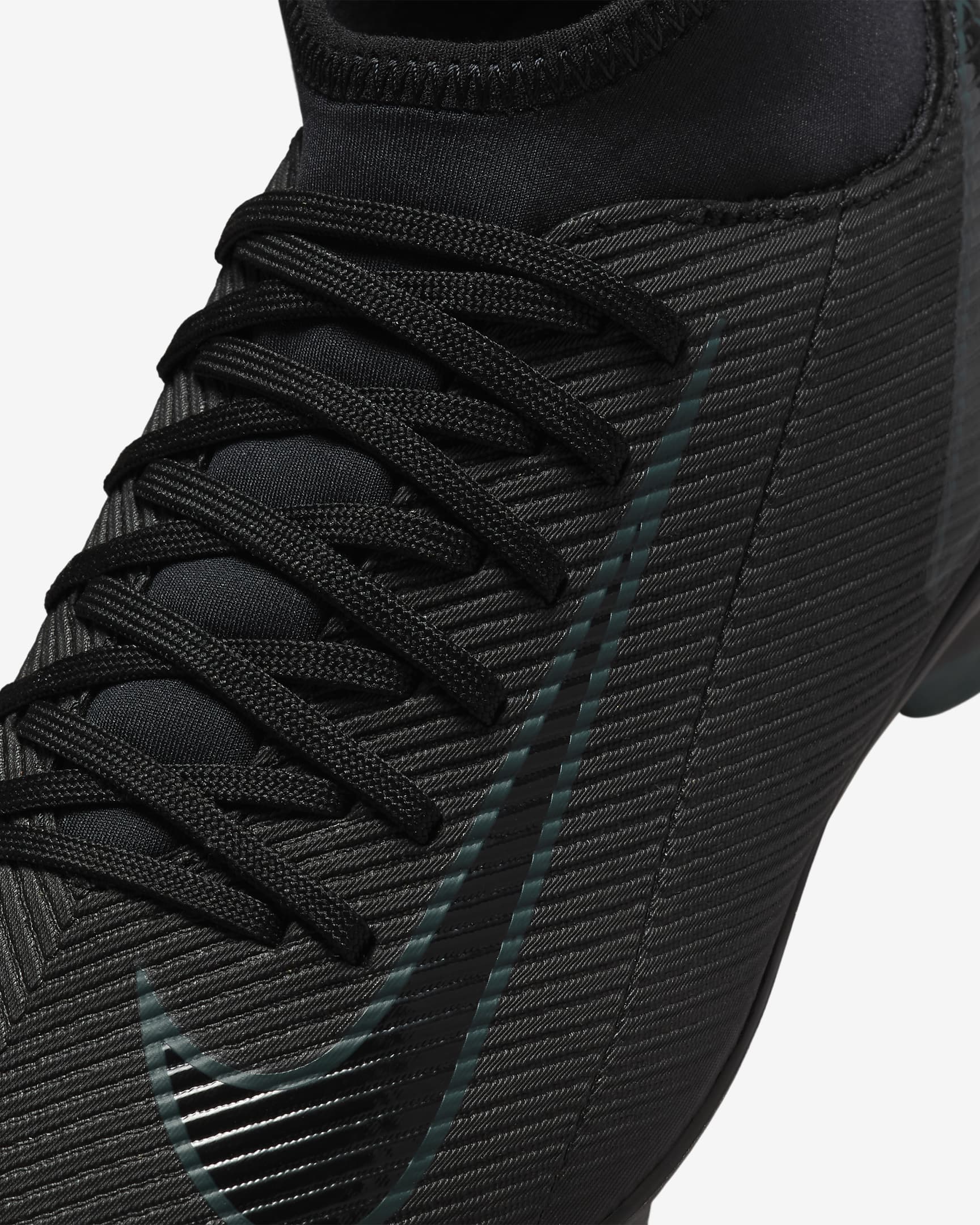 Nike Jr. Mercurial Superfly 10 Club high-top voetbalschoenen voor kleuters/kids (meerdere ondergronden) - Zwart/Deep Jungle/Zwart