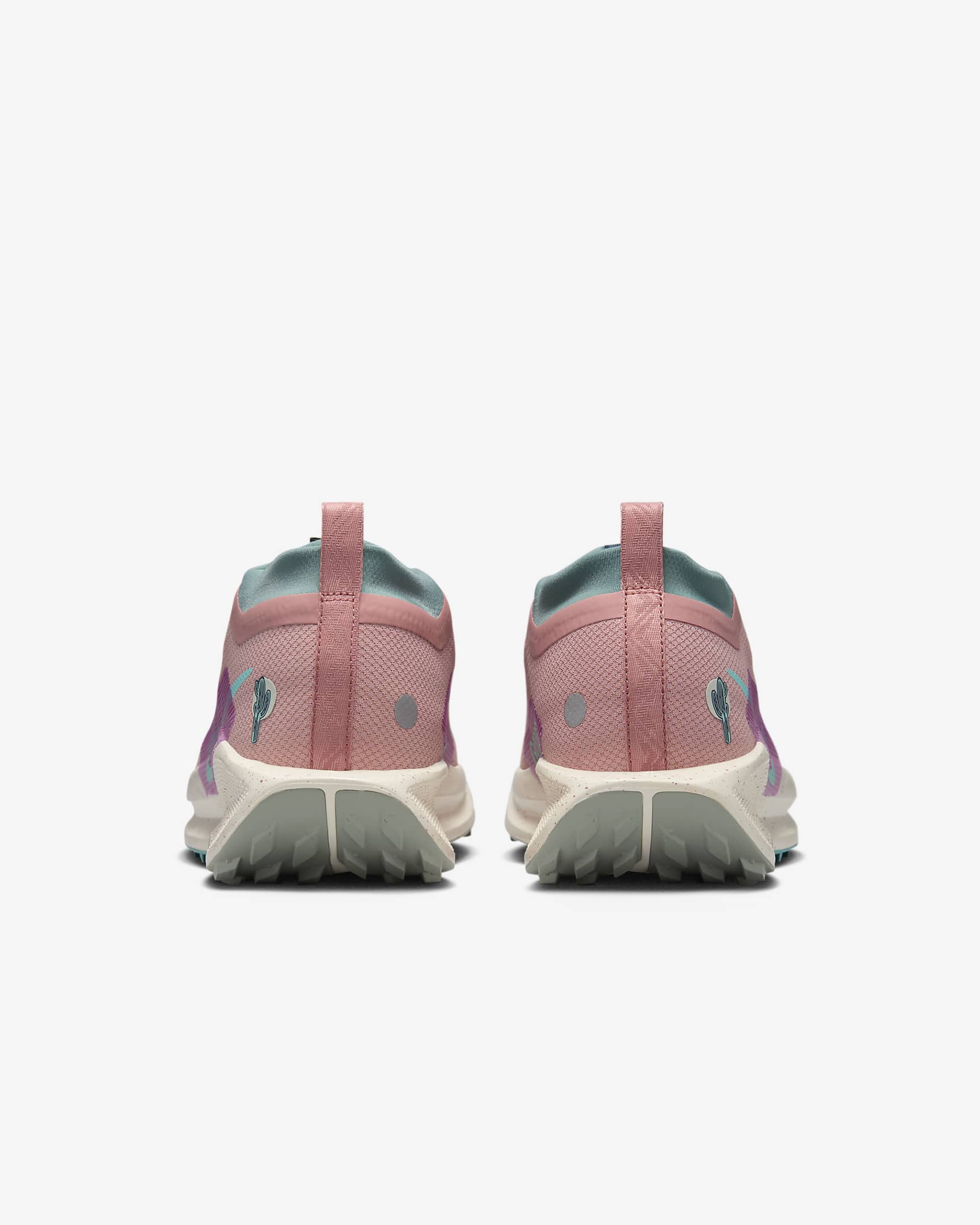 Vandtætte Nike Pegasus Trail 5 GORE-TEX-trailløbesko til mænd - Red Stardust/Bicoastal/Vivid Grape/Green Frost