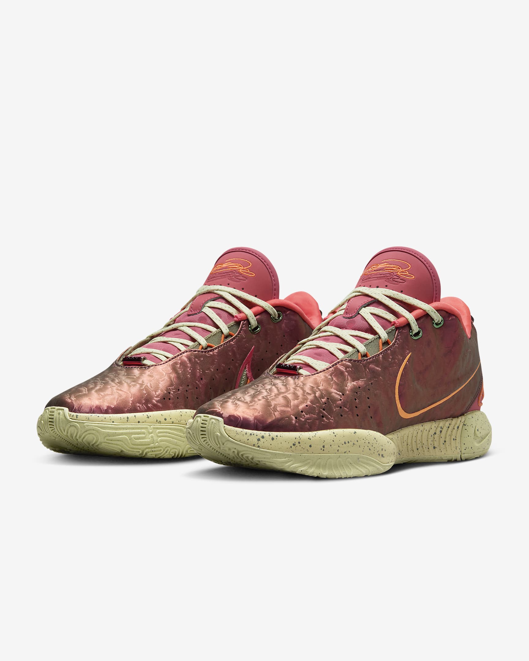 LeBron XXI "Queen Conch" Basketball Shoes - Ember Glow/Campfire Orange/Dark Russet/Elemental Gold