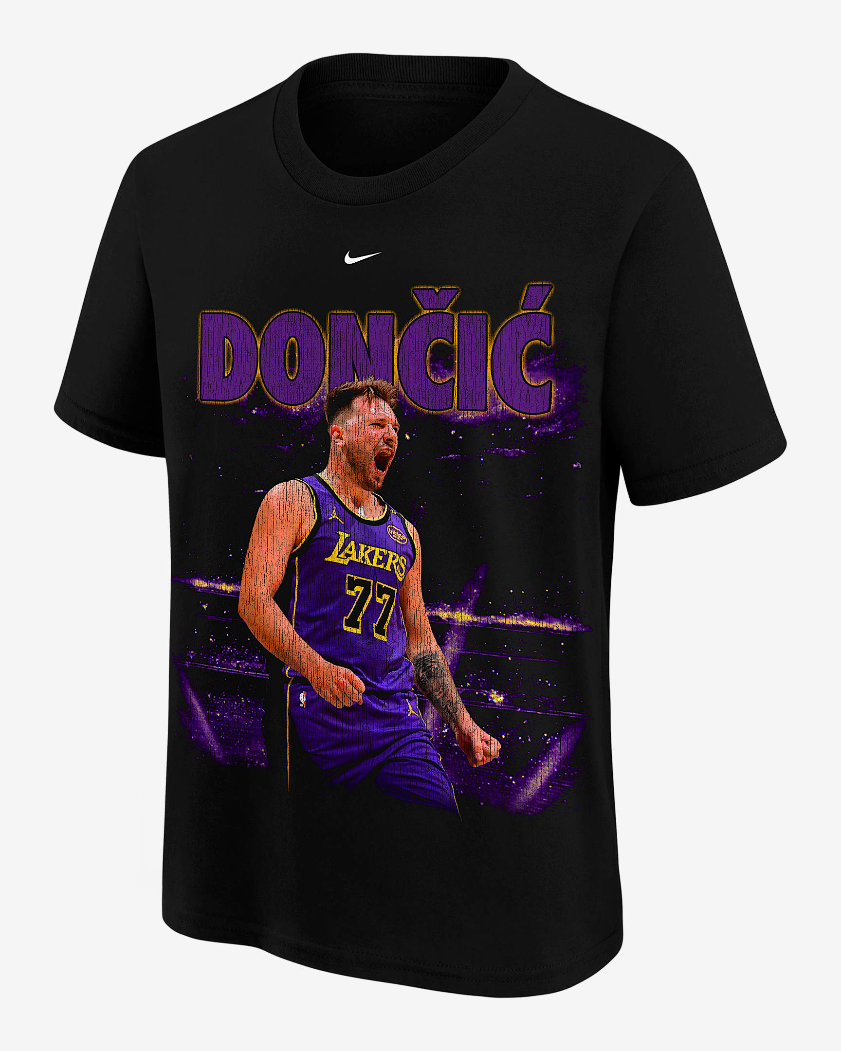 Luka Dončić Big Kids' Jordan Basketball T-Shirt - Black