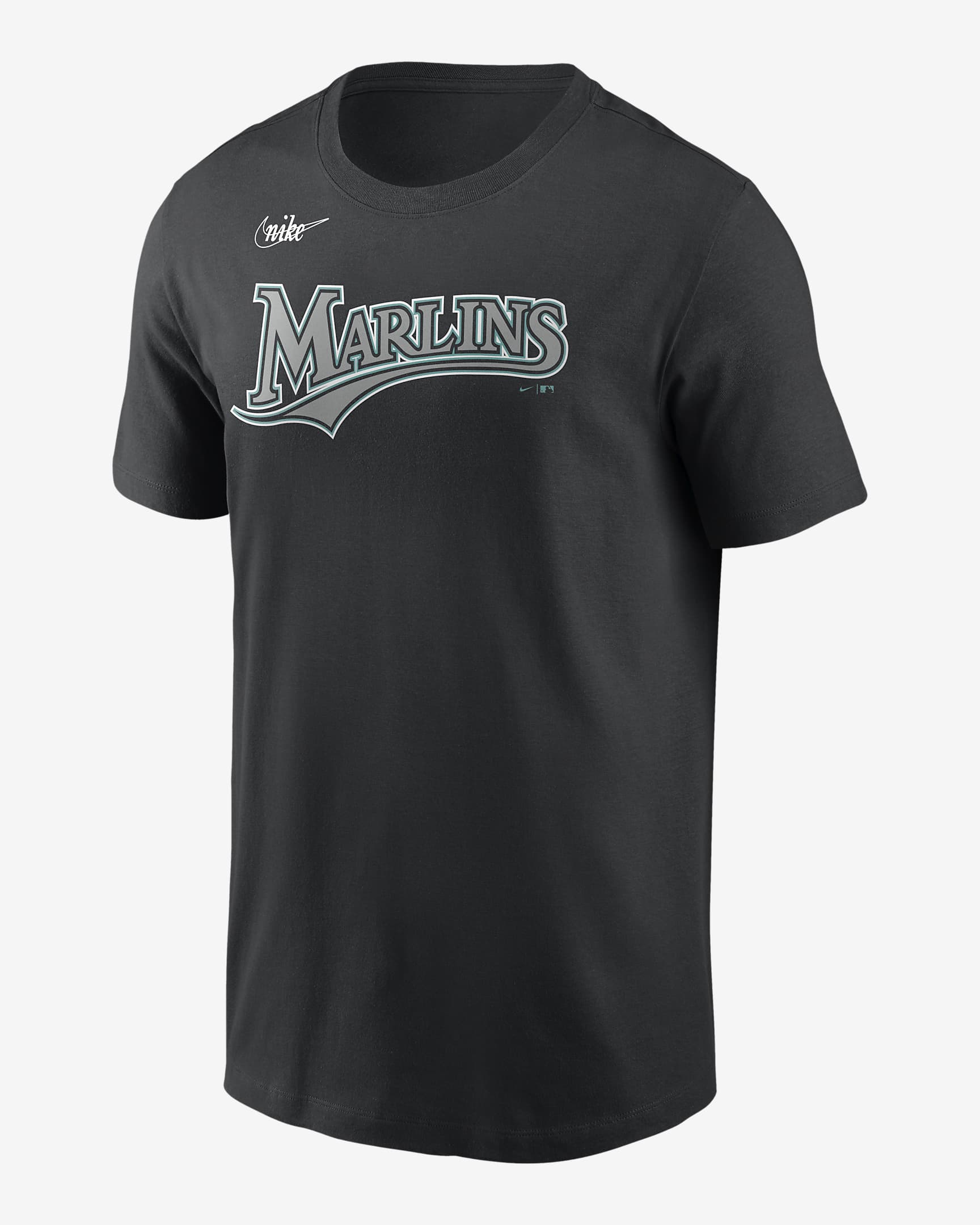 MLB Florida Marlins (Ivan Rodriguez) Men's T-Shirt - Black