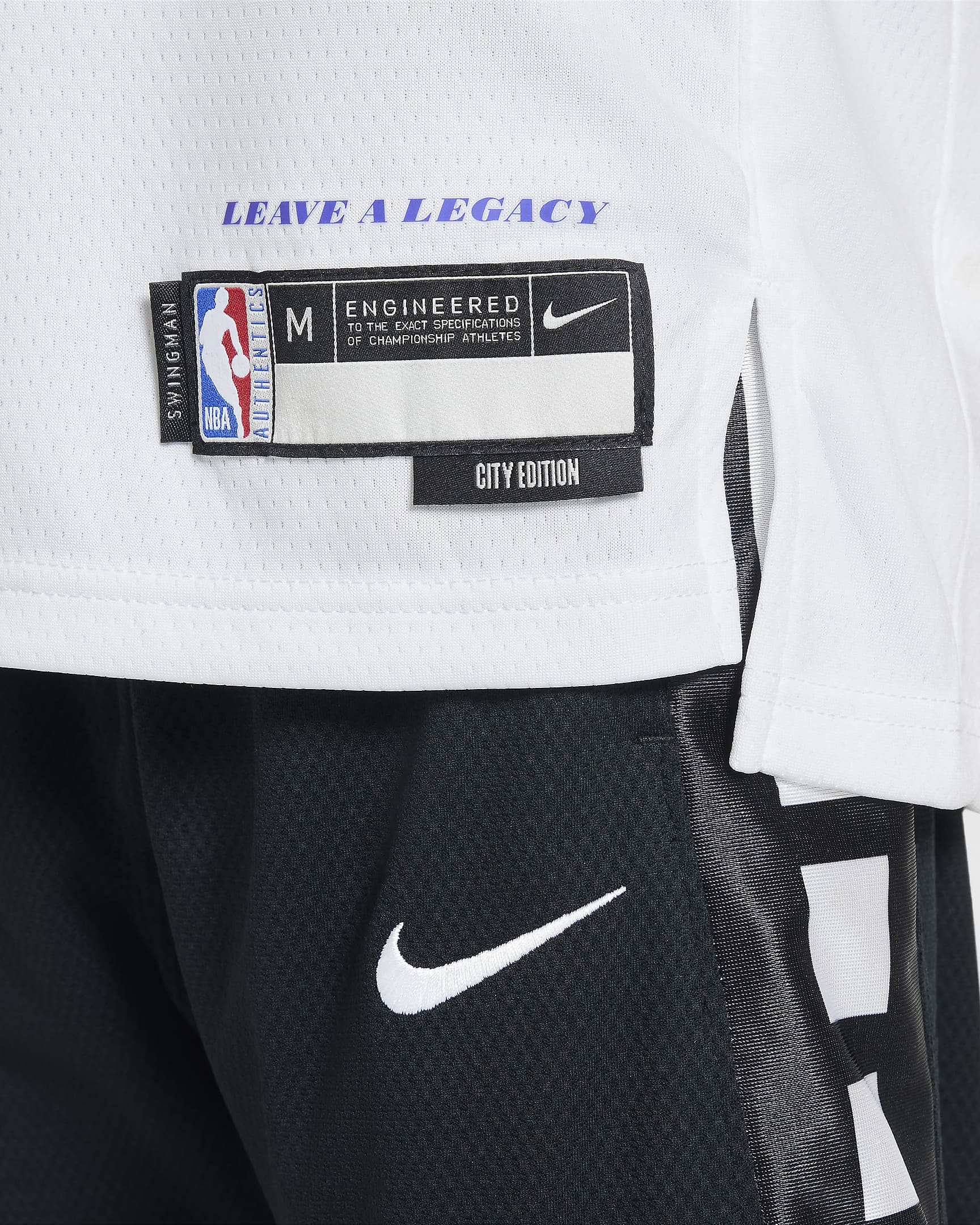 Maillot Nike Dri-FIT NBA Swingman LeBron James Los Angeles Lakers City Edition pour enfant plus âgé - Blanc