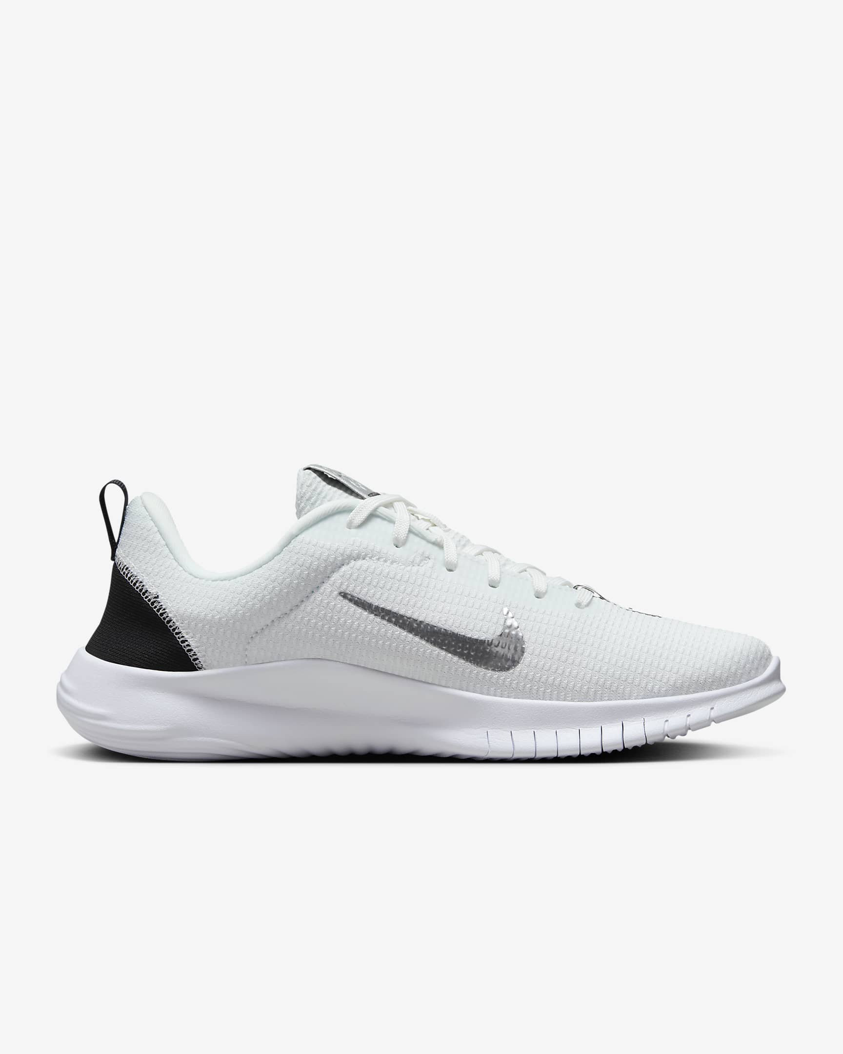 Nike Flex Experience Run 12 Premium Women's Road Running Shoes - Summit White/Black/White/Metallic Silver