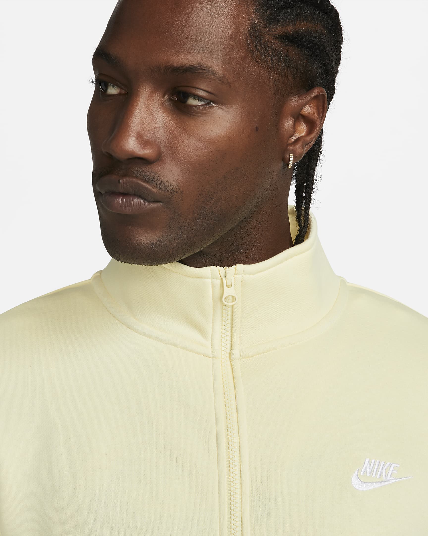 Nike Sportswear Club Men's BrushedBack 1/2Zip Sweatshirt. Nike PT