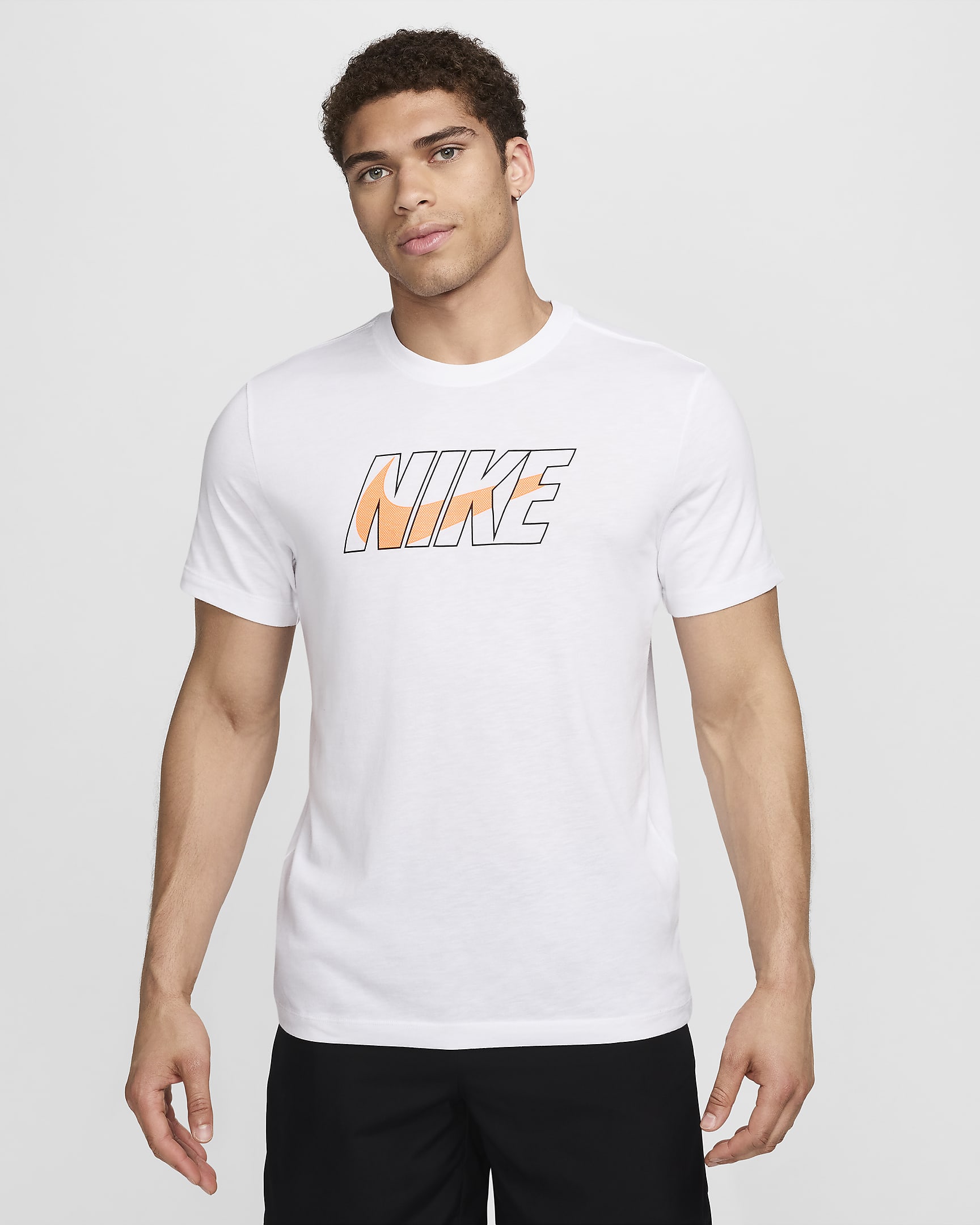Nike Men's Dri-FIT Fitness T-Shirt - White