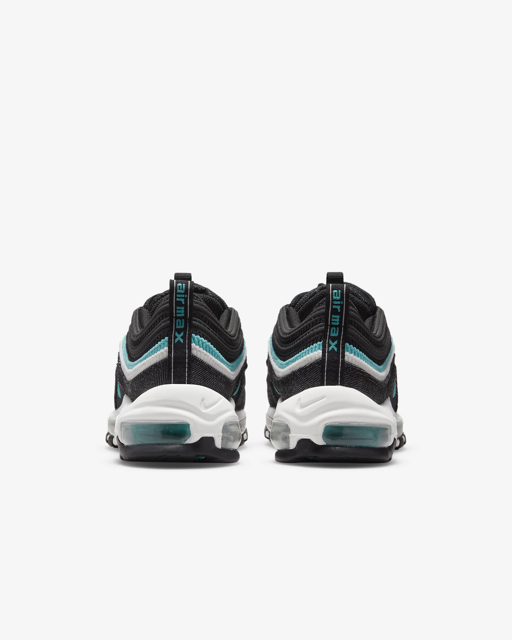 Calzado para niños grandes Nike Air Max 97 SE - Negro/Blanco cumbre/Turquesa deportivo