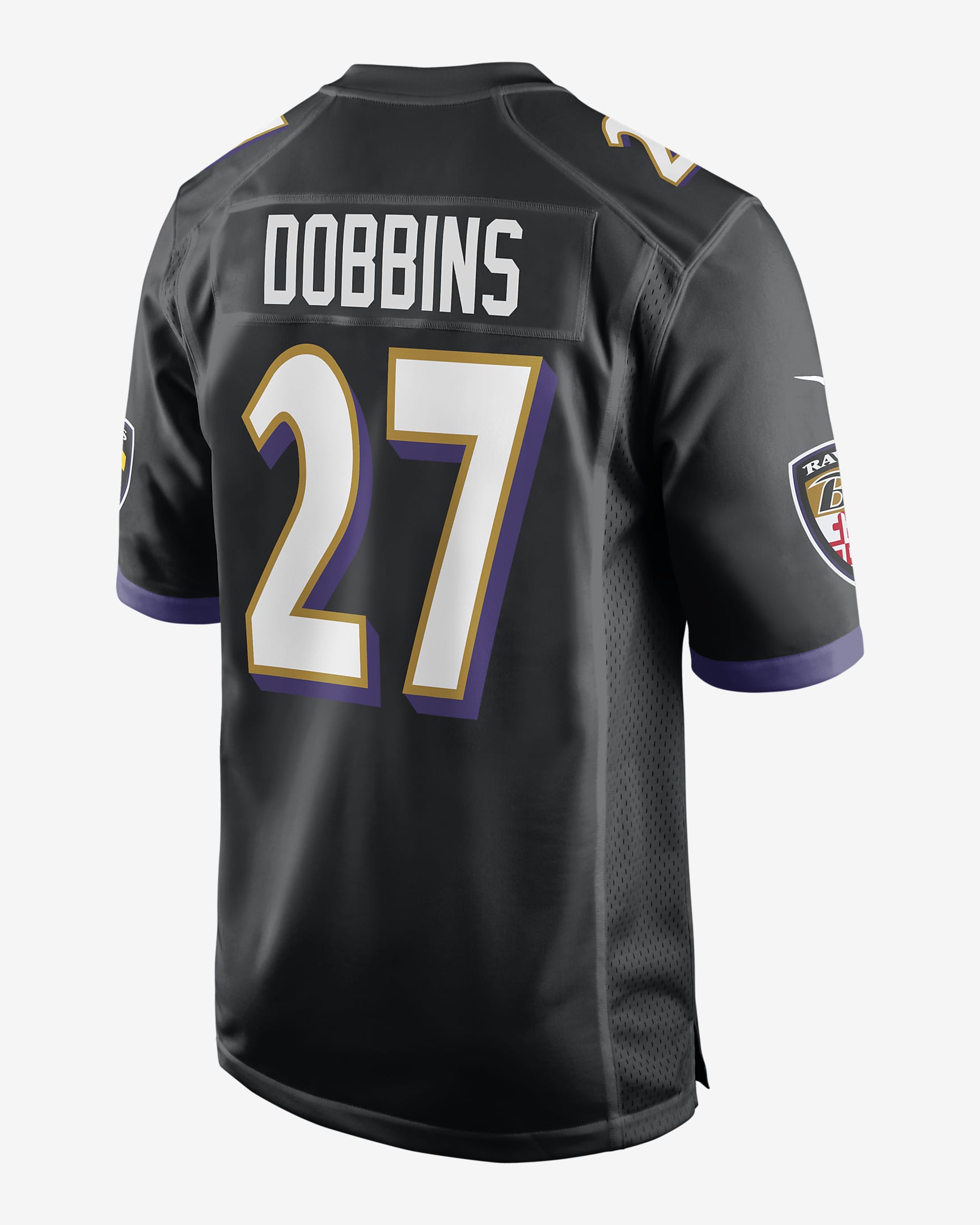 Jersey de fútbol americano Game para hombre NFL Baltimore Ravens (J.K. Dobbins).
