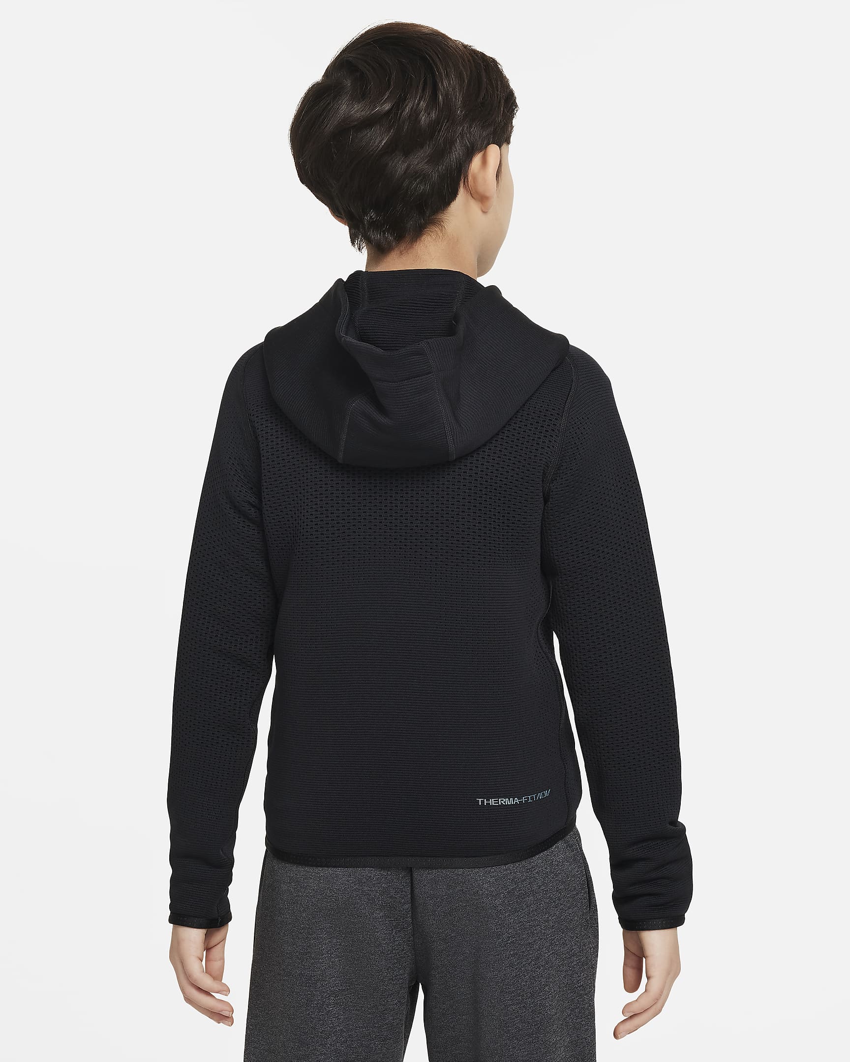 Nike Multi Tech EasyOn Older Kids' Therma-FIT ADV Training Hoodie - Black