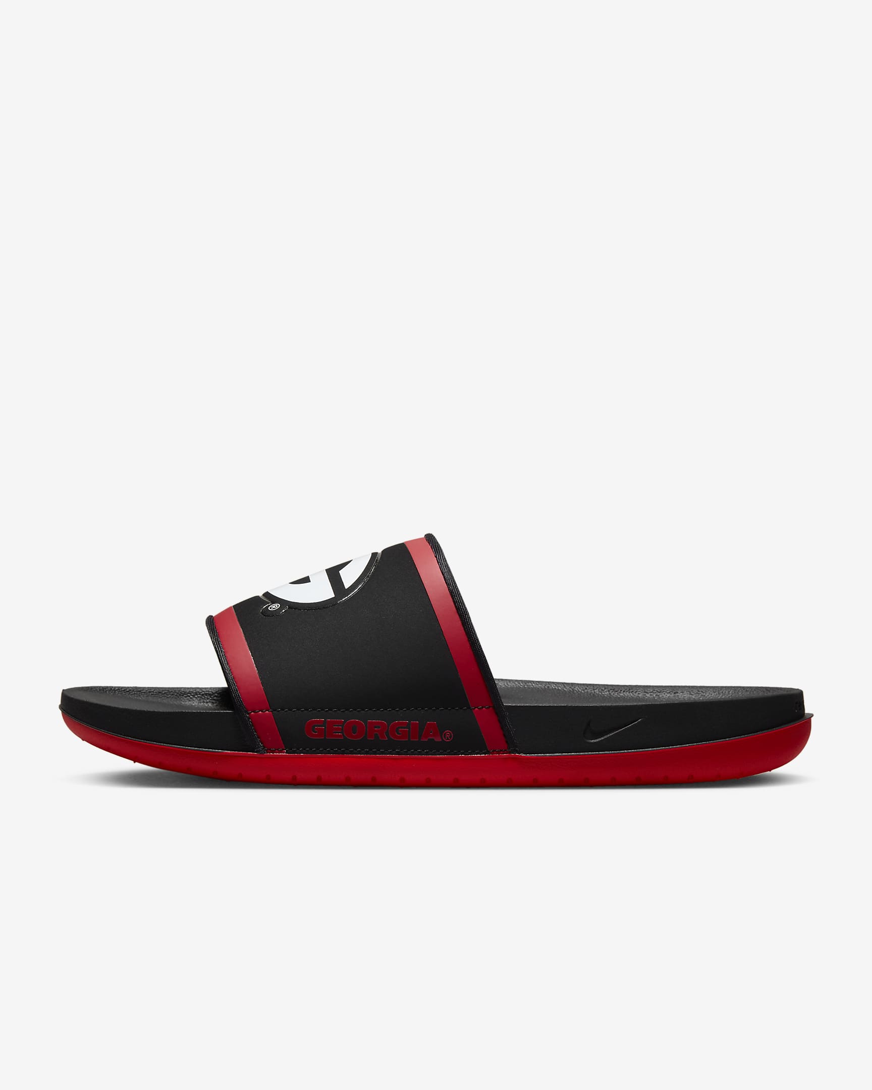 Nike Offcourt (Georgia) Slide - Black/University Red/White