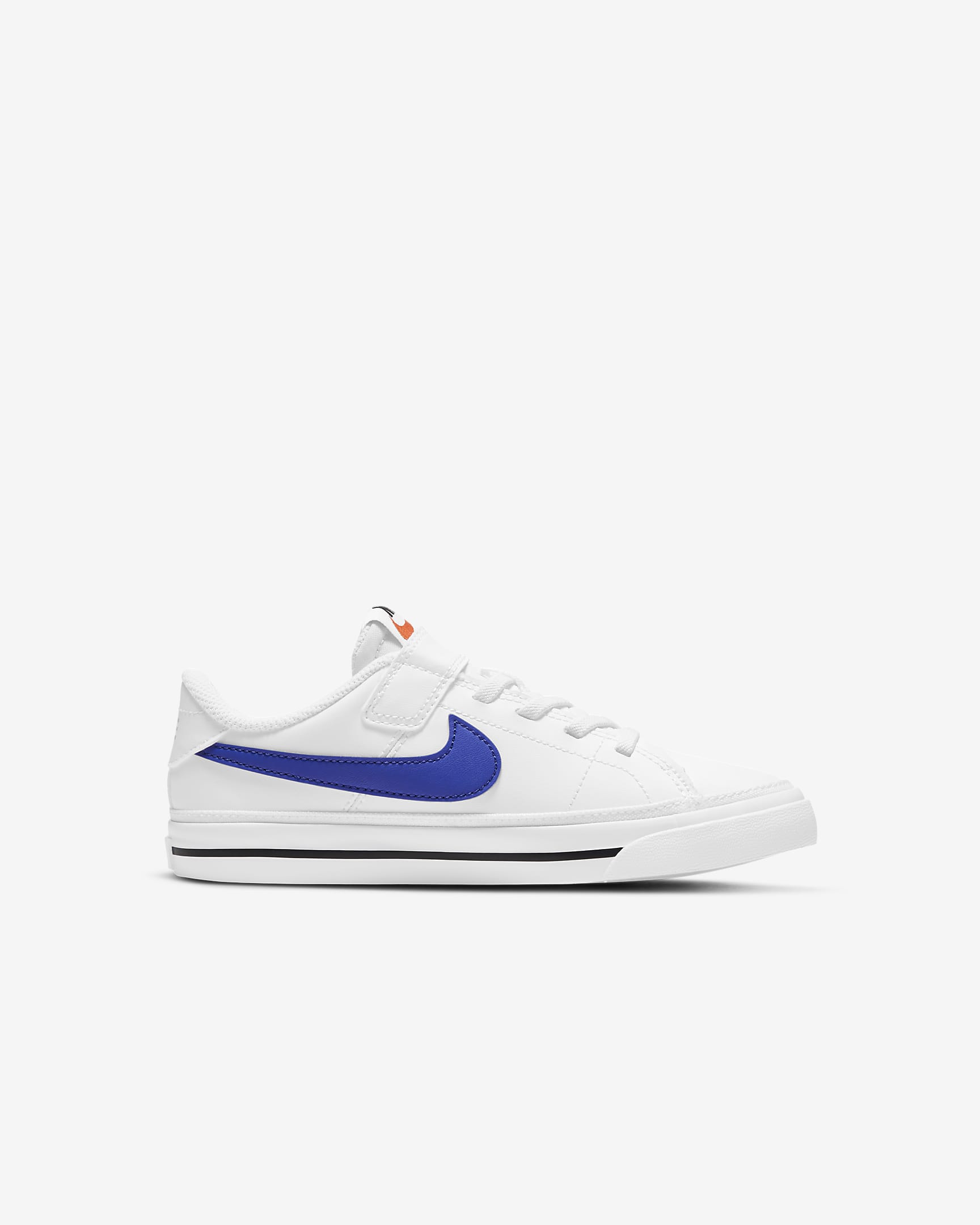 NikeCourt Legacy Younger Kids' Shoes - White/Black/Game Royal