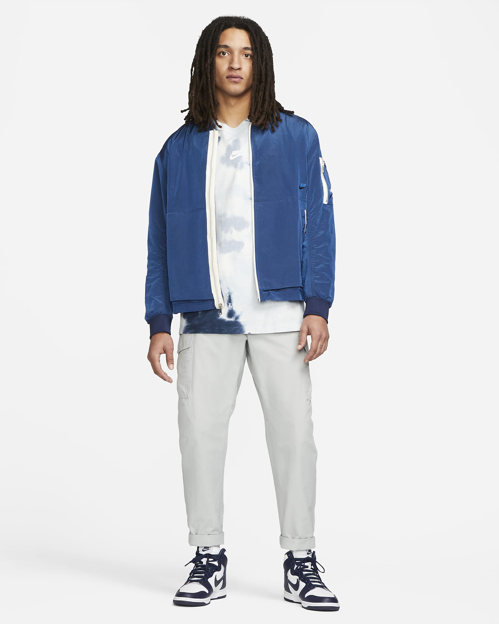 Nike Sportswear Style Essentials Men's Lined Bomber Jacket. Nike BE