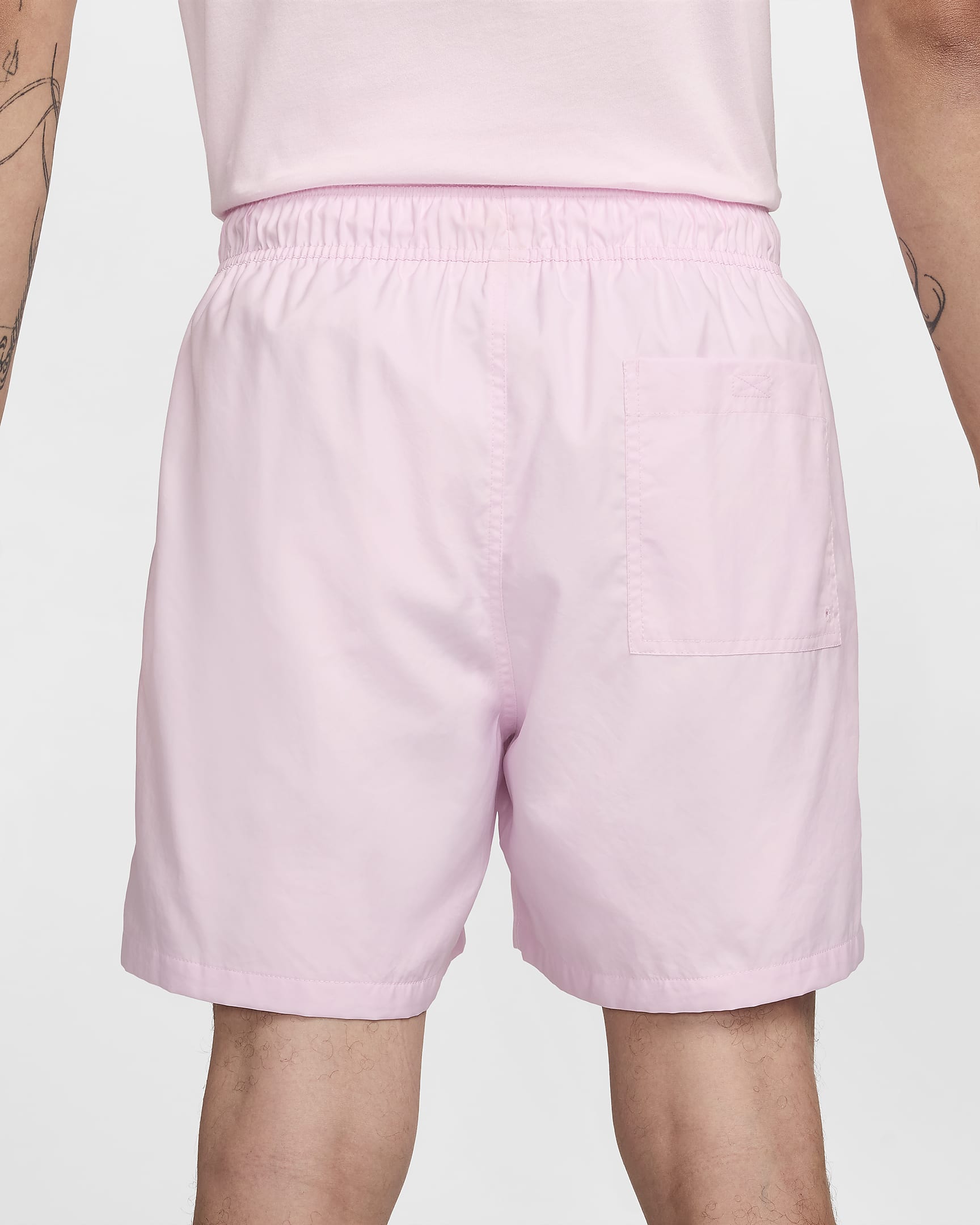 Nike Club Men's Woven Flow Shorts - Pink Foam/White