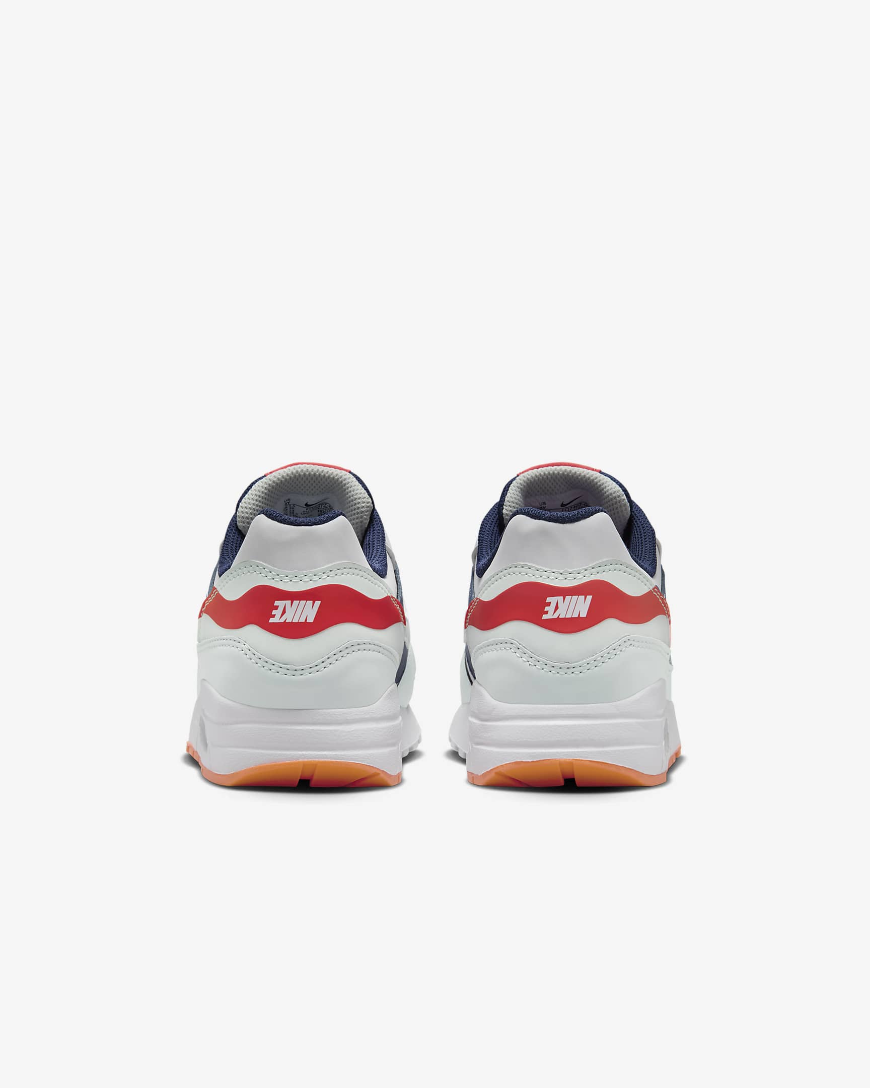 Nike Air Max 1 SE 大童鞋款 - Light Silver/Midnight Navy/Astronomy Blue/Total Orange