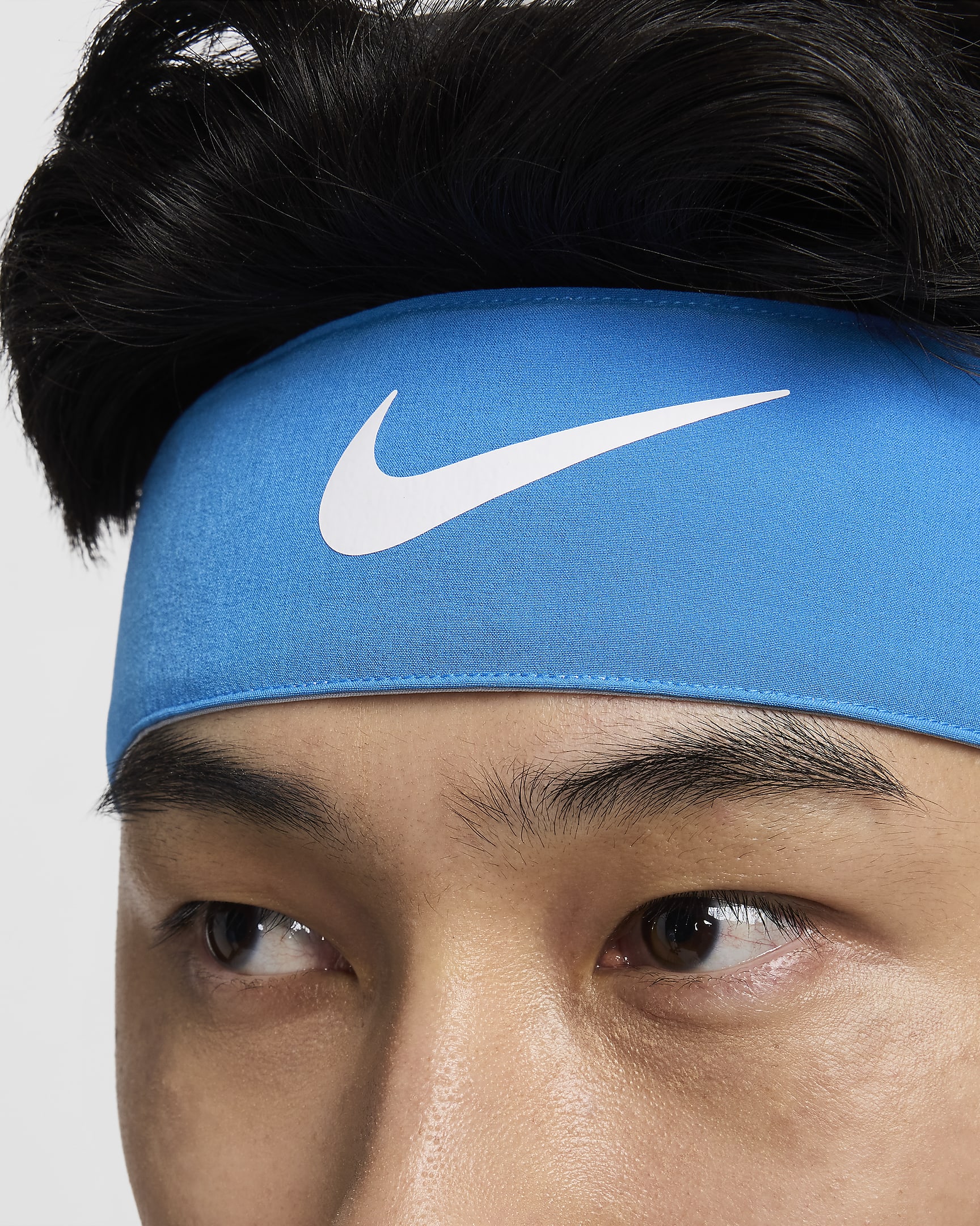 NikeCourt Tennis Headband - Light Photo Blue/White