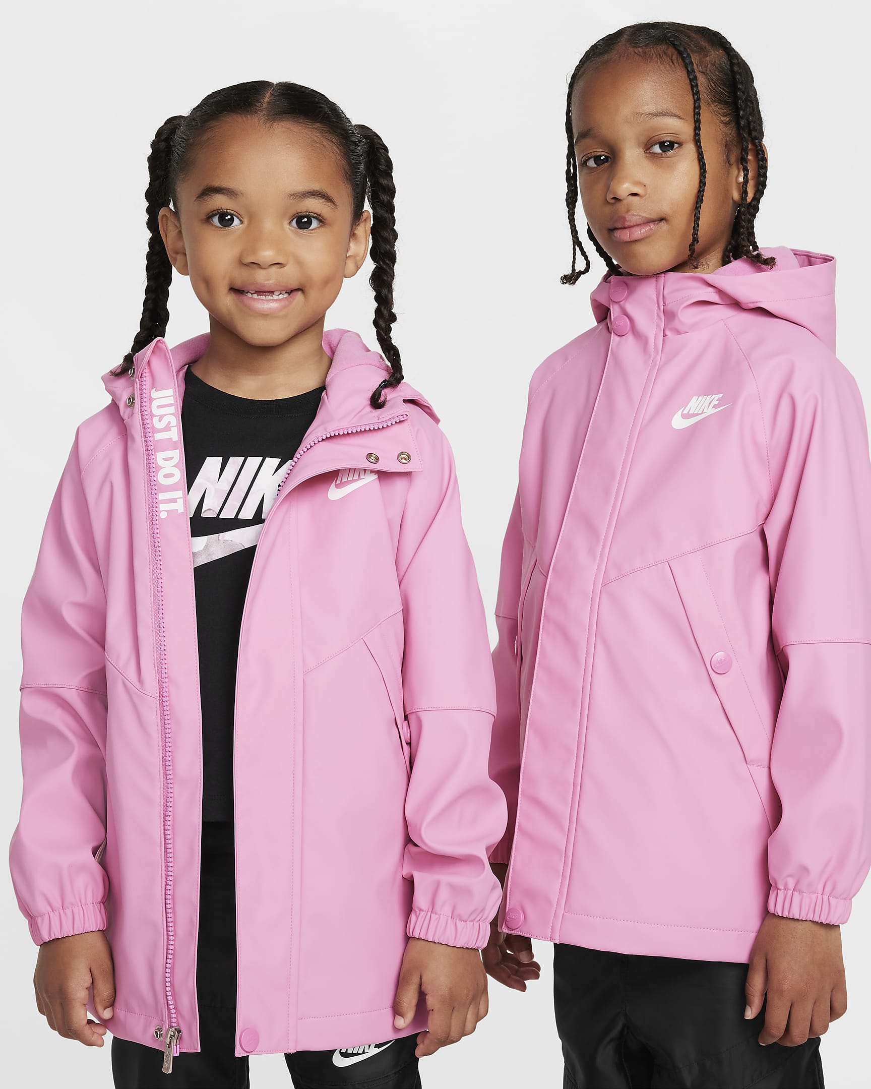 Nike Little Kids' Rain Jacket - Magic Flamingo