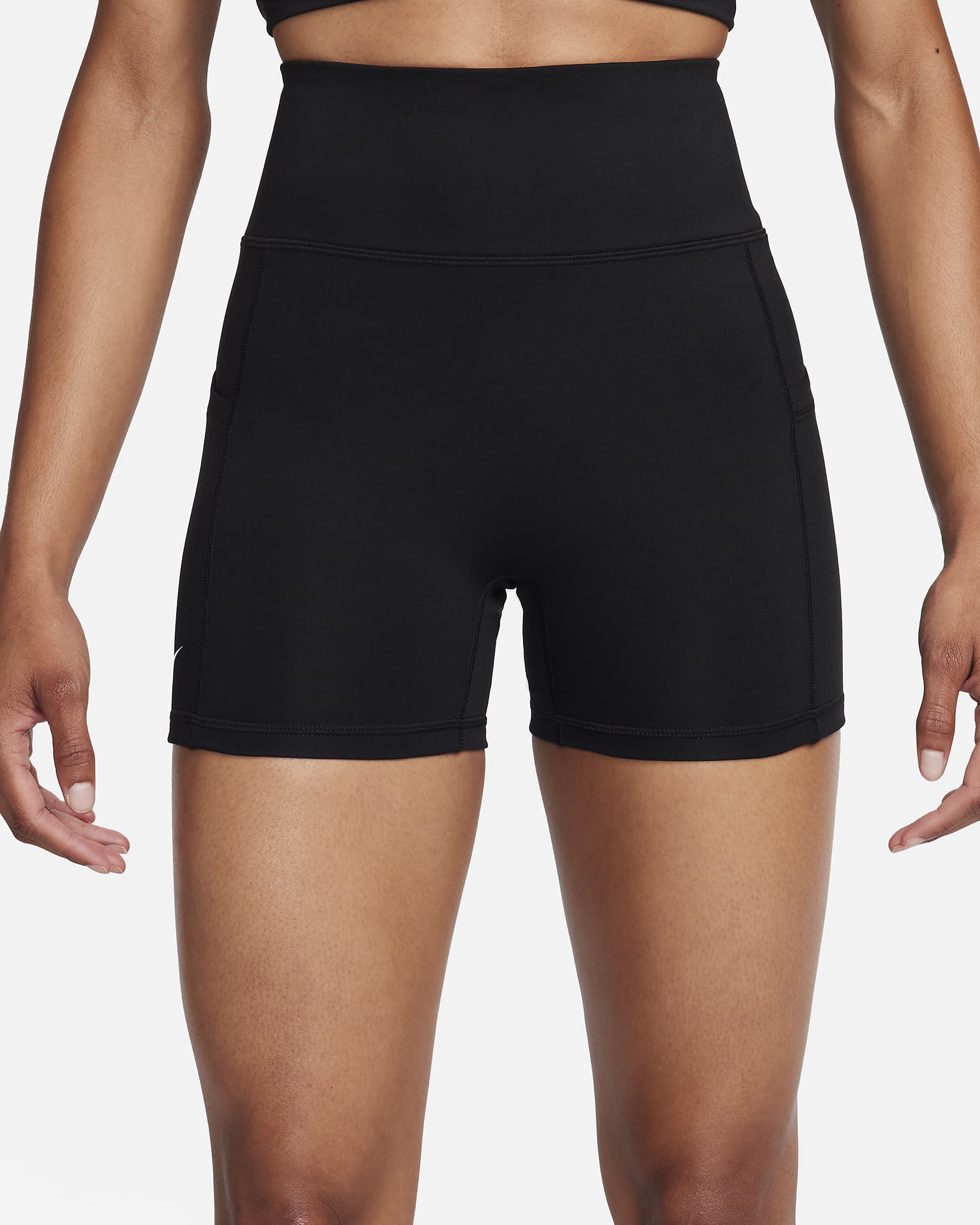 NikeCourt Advantage Dri-FIT-Tennisshorts für Damen - Schwarz/Weiß