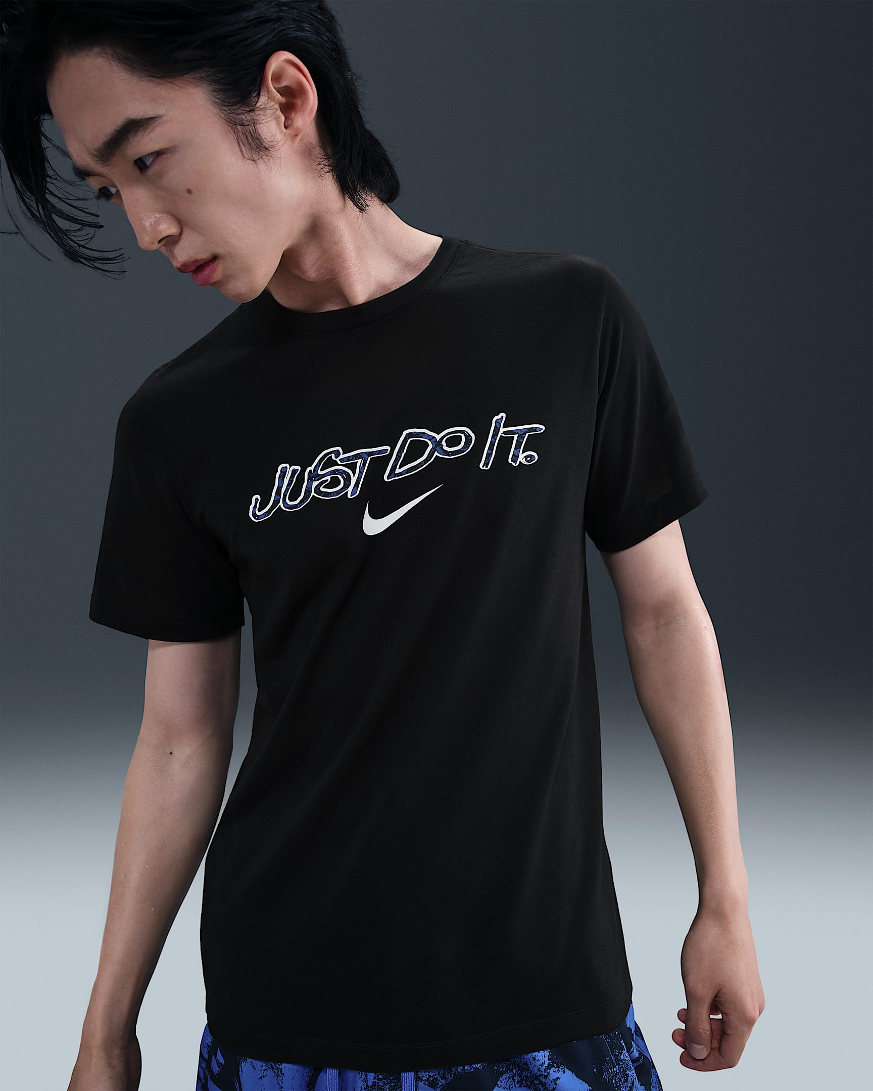Nike Men's Dri-FIT Training T-Shirt - Black