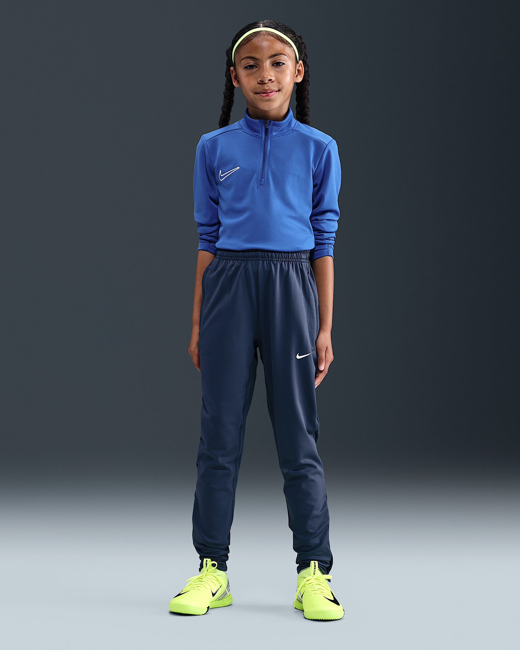 Nike Dri-FIT Strike Fußballhose für ältere Kinder - Thunder Blue/Thunder Blue/Bright Crimson/Weiß