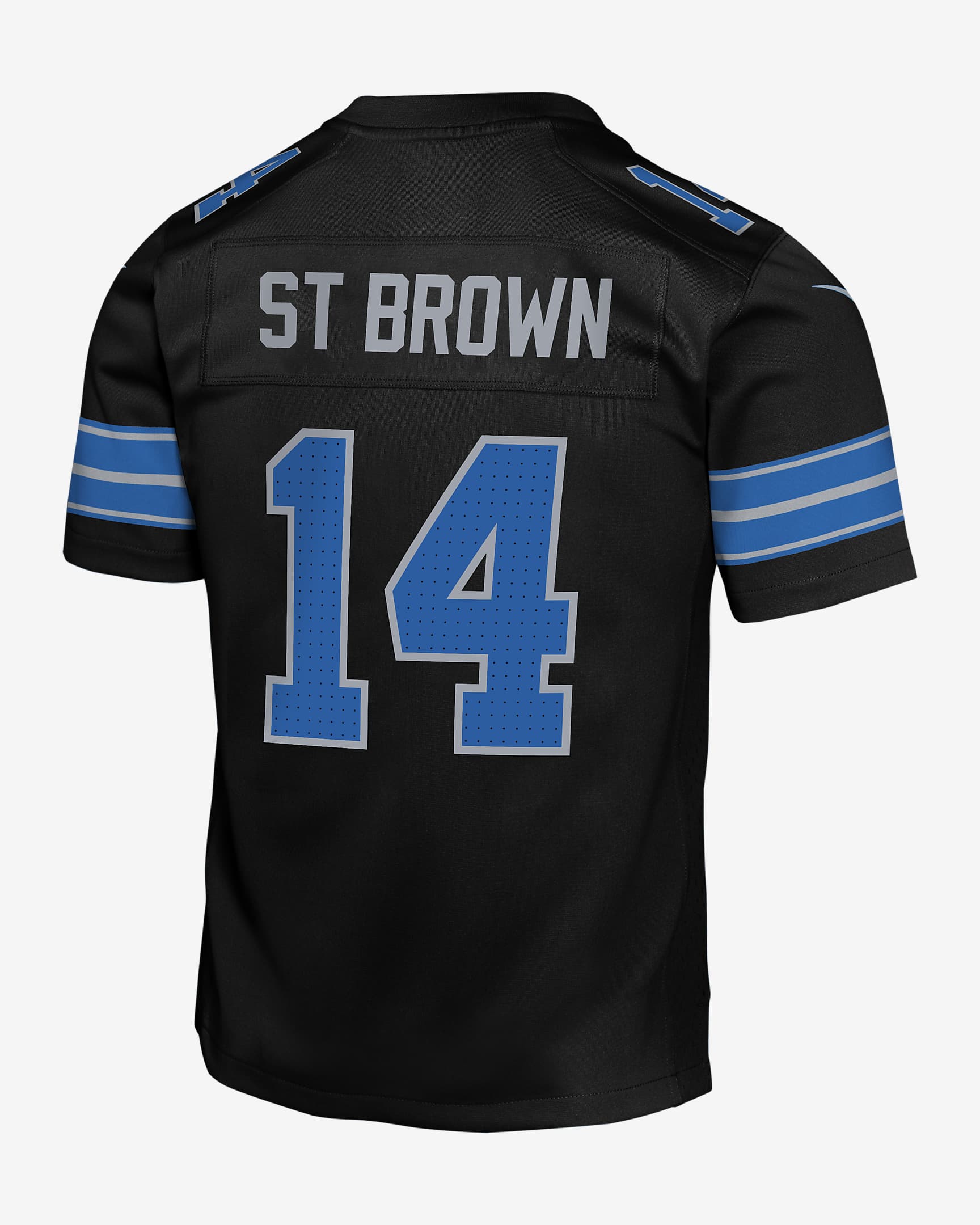 Jersey Nike de la NFL Game para niños talla grande Amon-Ra St. Brown Detroit Lions - Negro