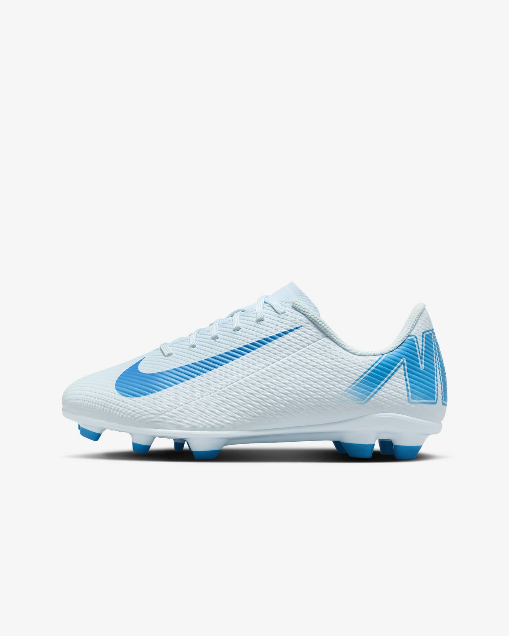 Nike Jr. Mercurial Vapor 16 Club Little/Big Kids' MG Low-Top Soccer Cleats - Glacier Blue/Blue Orbit