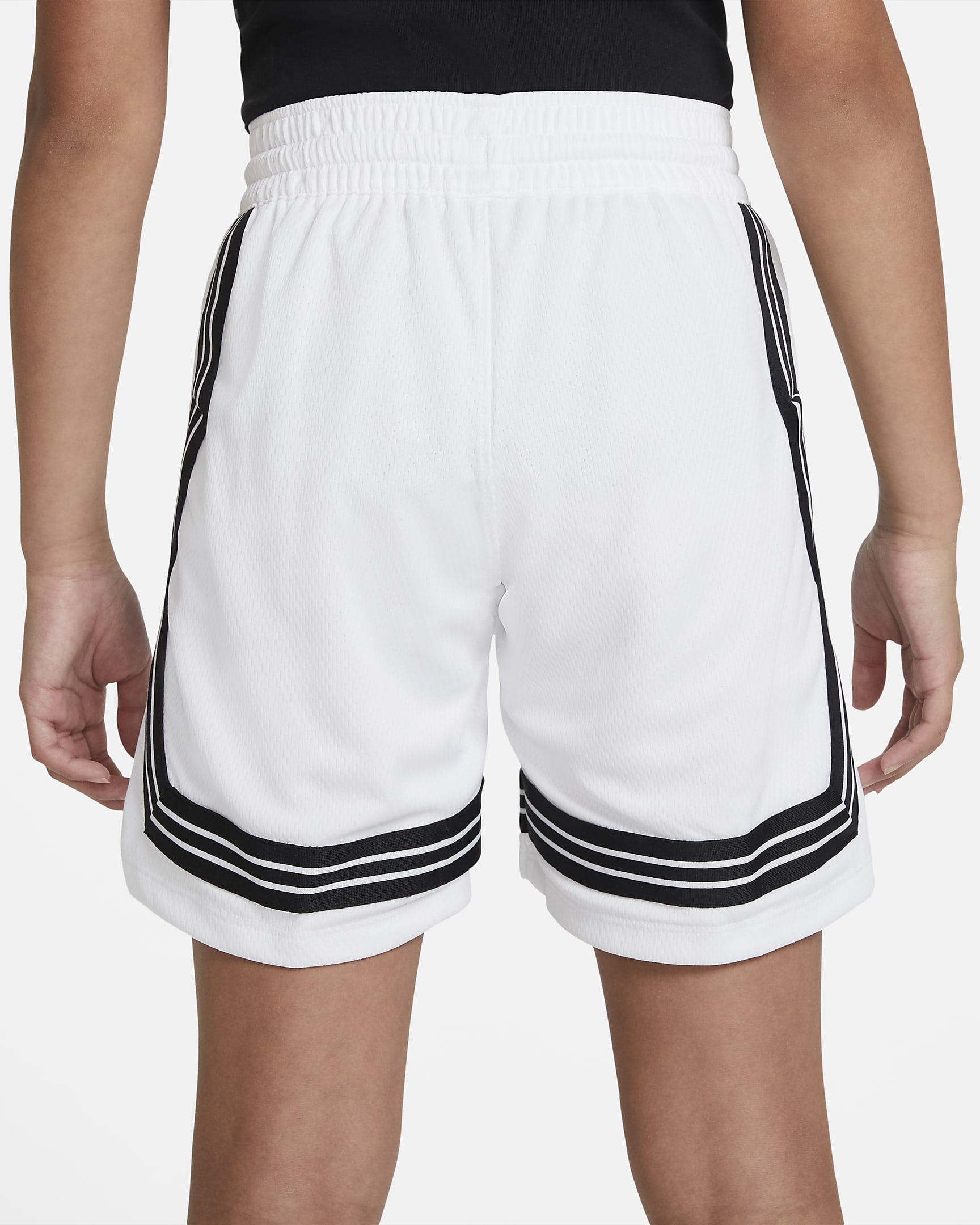 Shorts de básquetbol para niña talla grande Nike Fly Crossover - Blanco/Negro