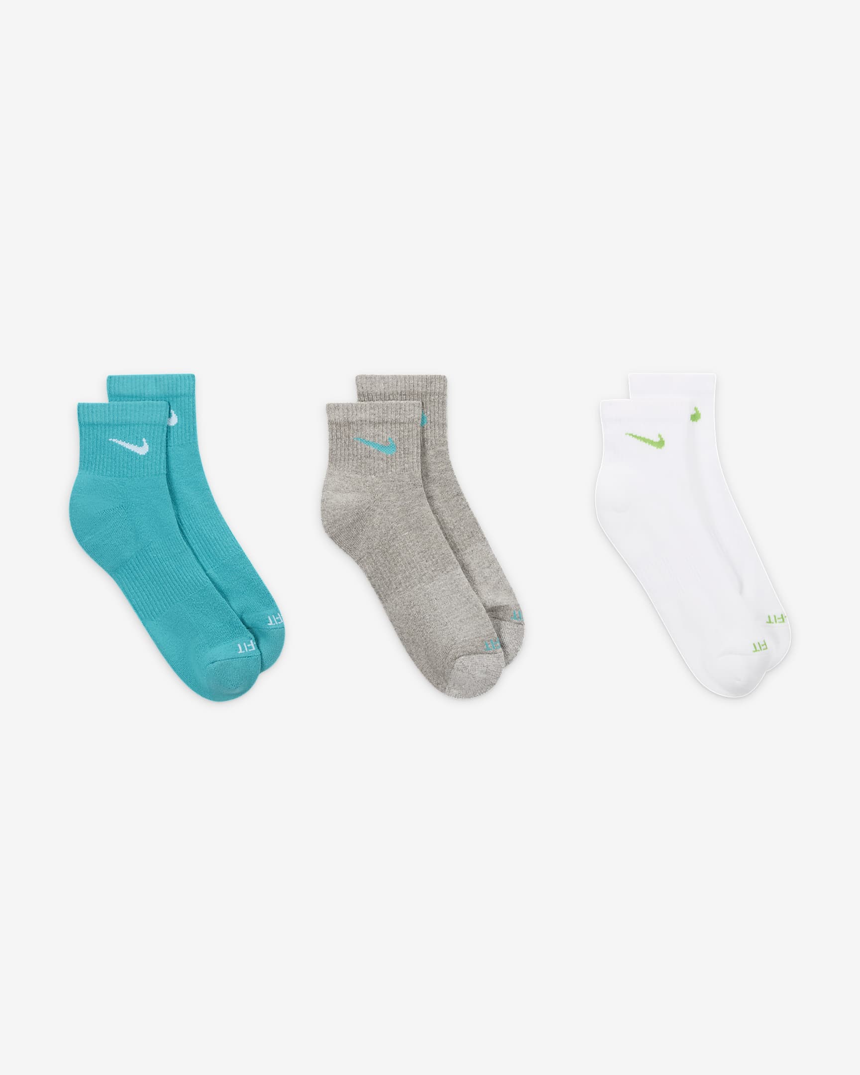 Chaussettes de training Nike Everyday Plus Cushioned (3 paires) - Multicolore