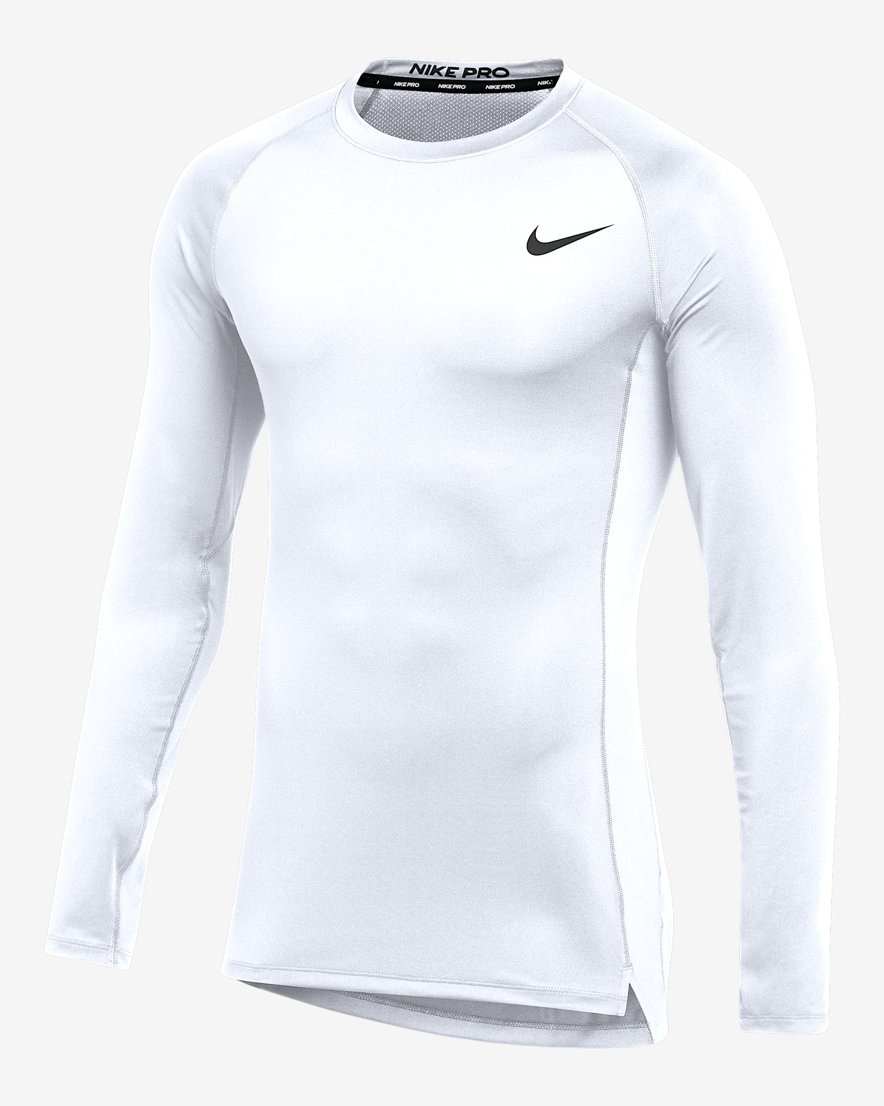 Nike Pro Men's Long-Sleeve Top - White/Black