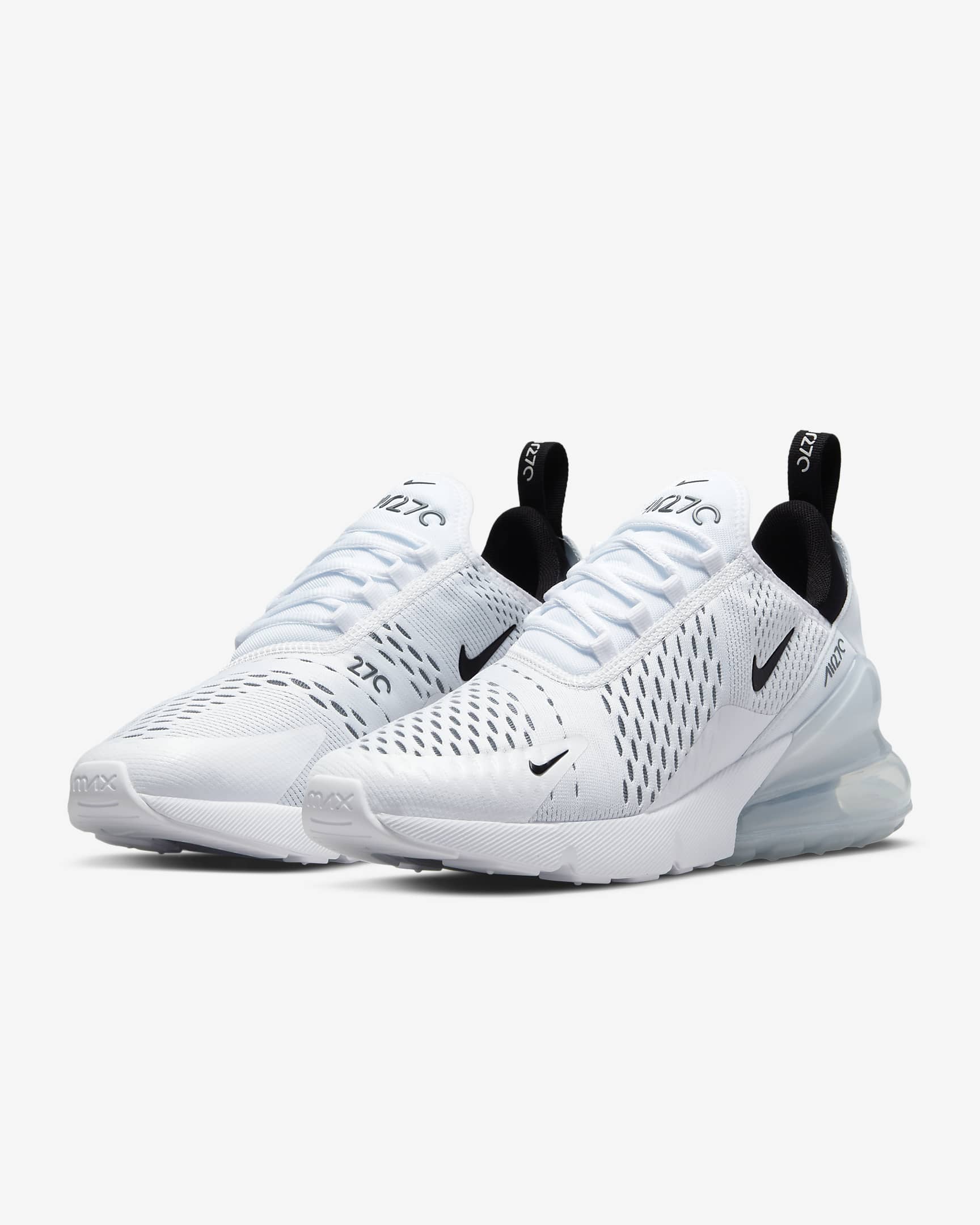 Chaussure Nike Air Max 270 pour femme - Blanc/Blanc/Noir