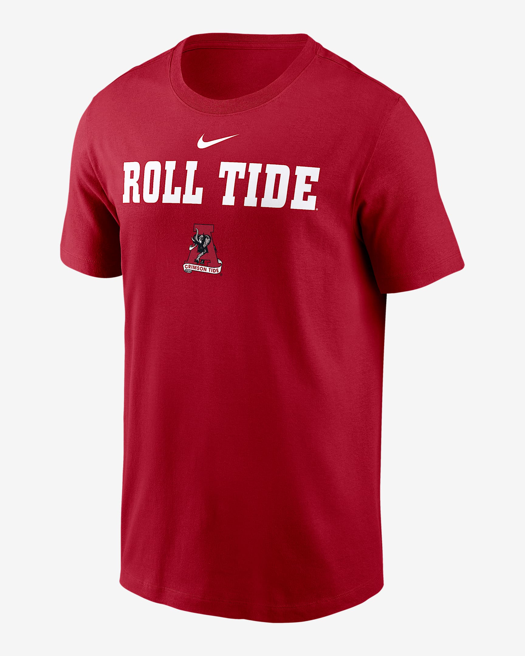 Playera universitaria Nike Dri-FIT para hombre Alabama Sideline Mantra - Carmesí