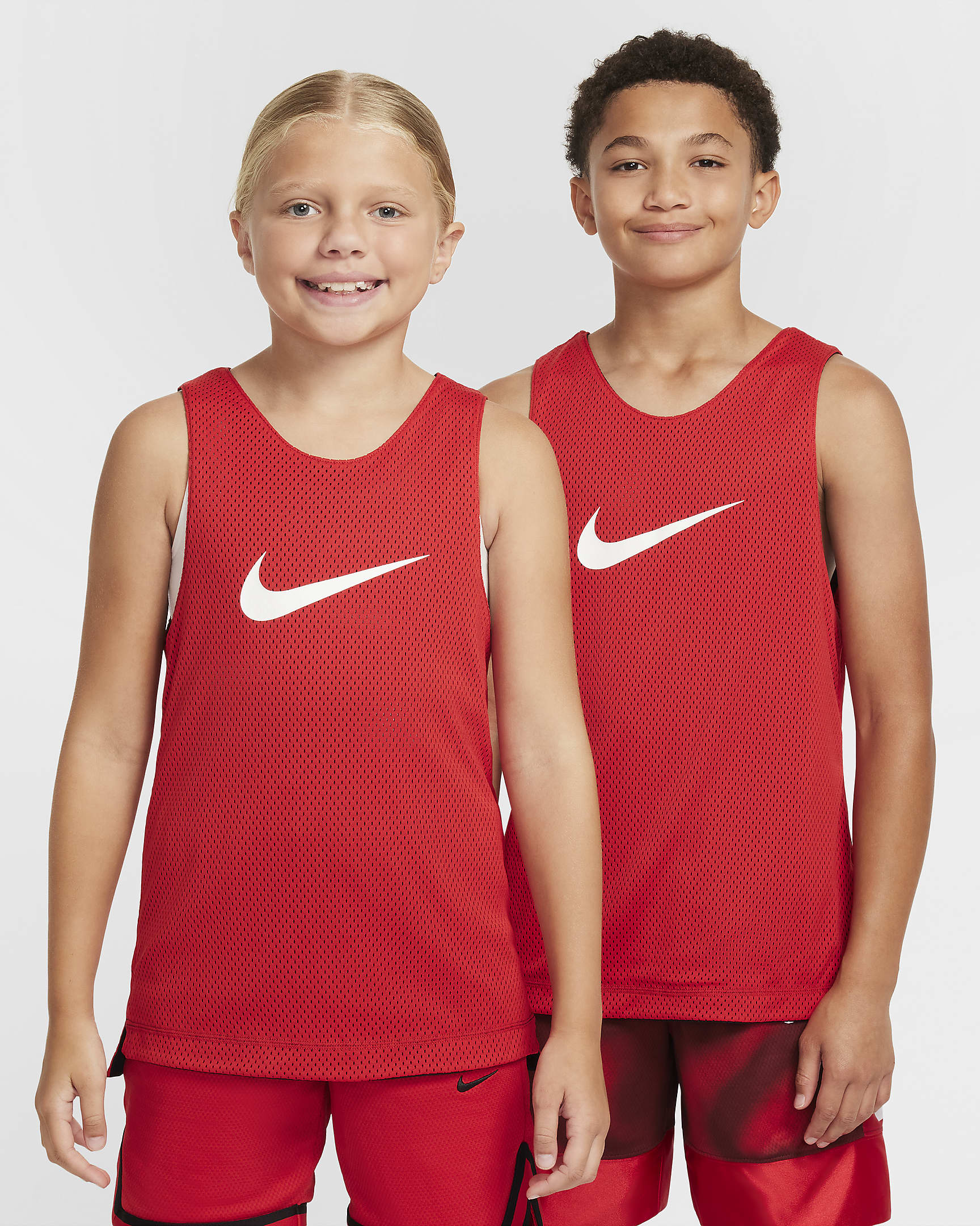 Nike Big Kids' Dri-FIT Reversible Jersey - Black/University Red/White