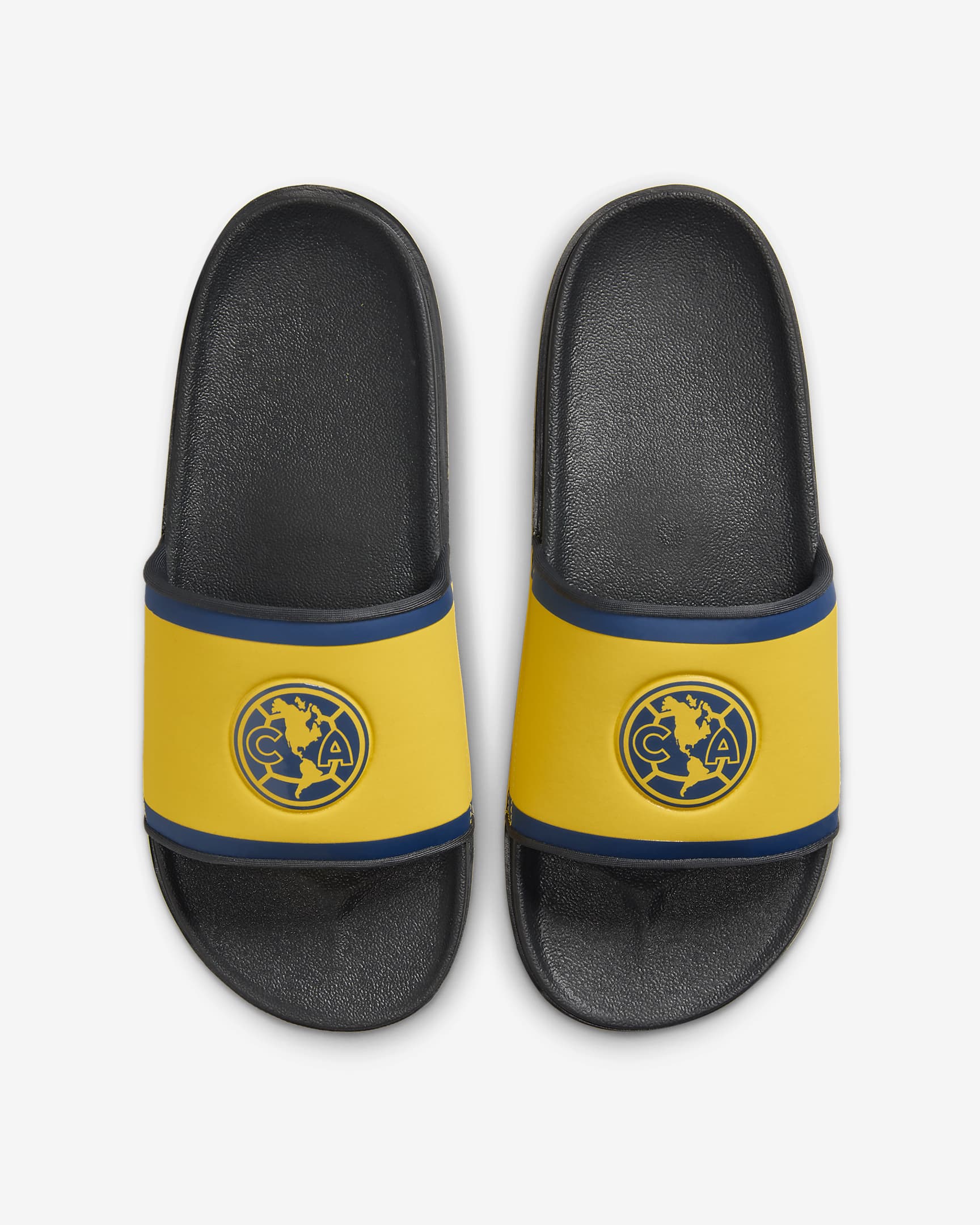 Chanclas de fútbol Nike Offcourt (Club América)  - Amarillo tour/Gris humo oscuro/Azul valeriana