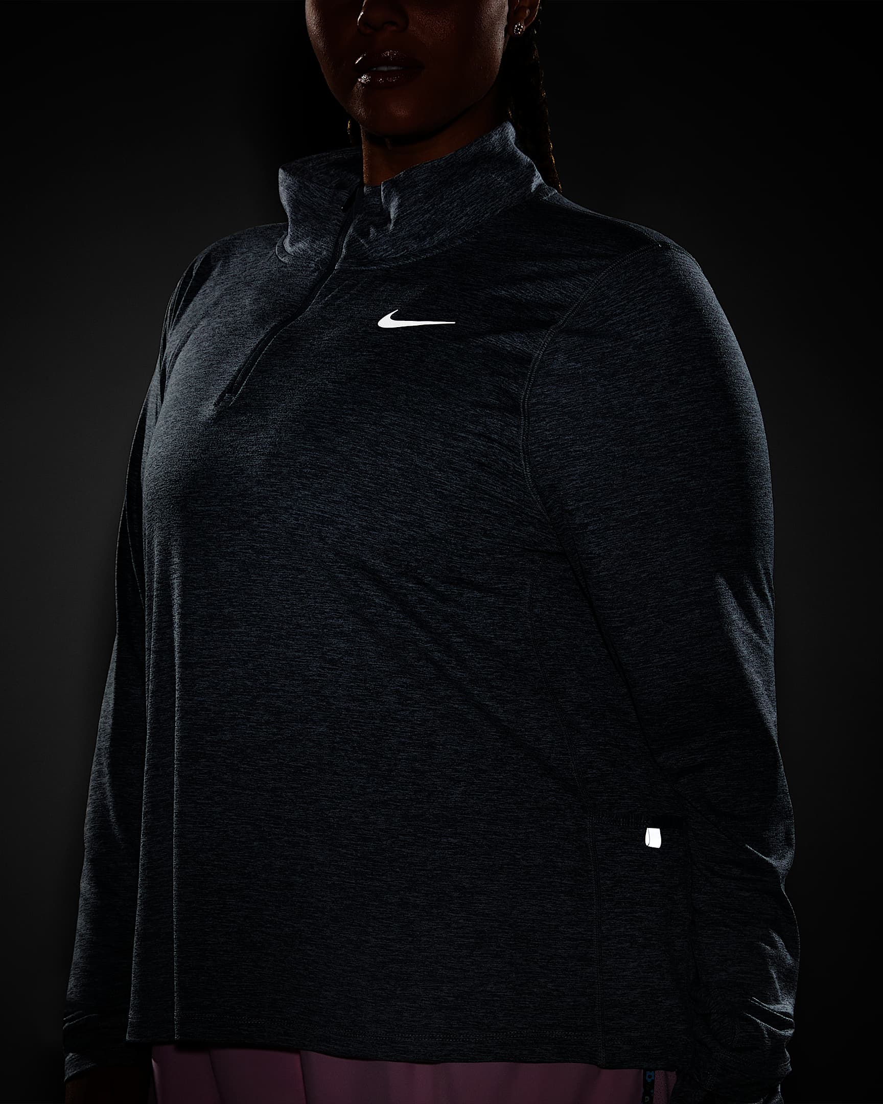 nike element half zip running top womens