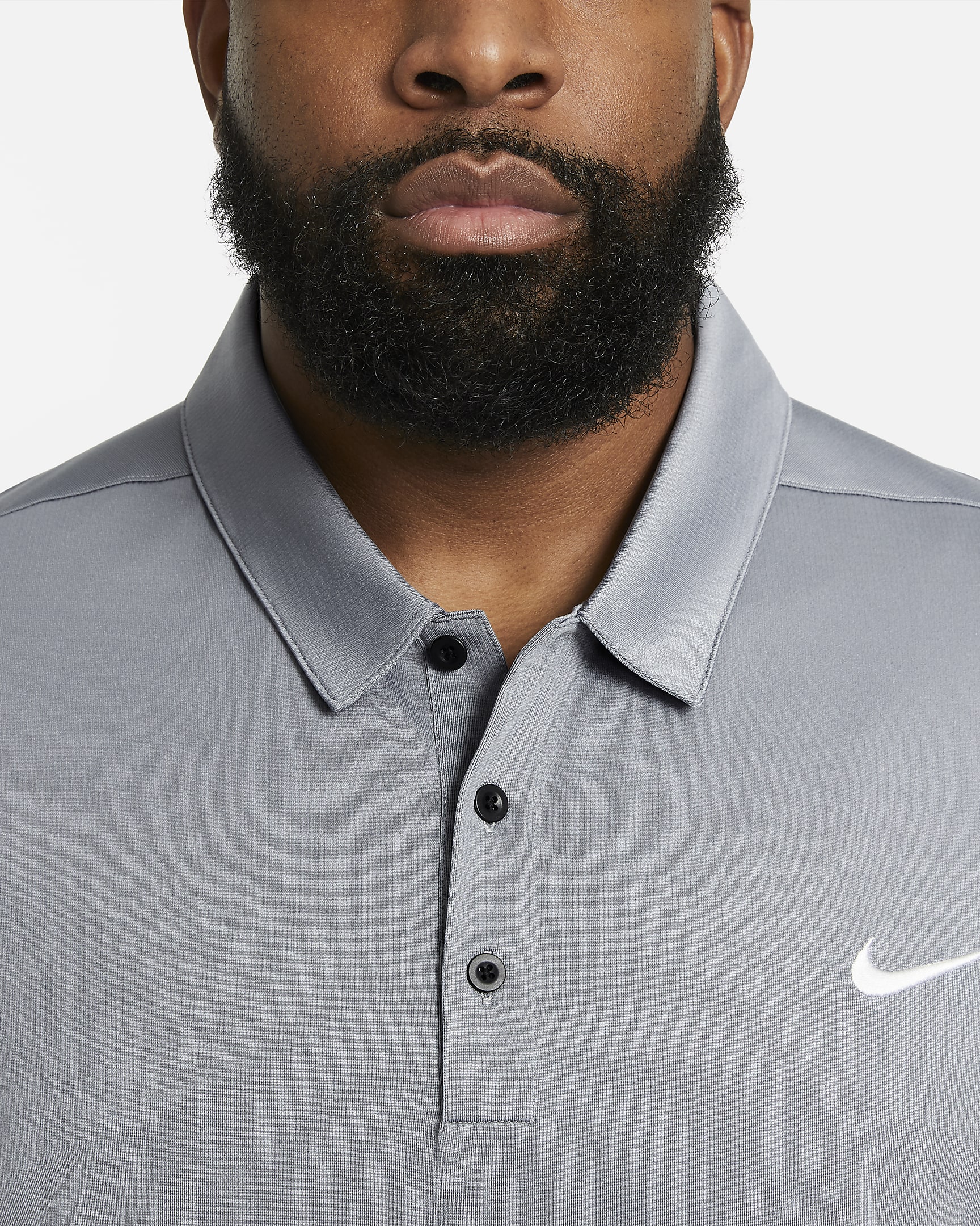 Polo de fútbol para hombre Nike - Gris azulado/Negro/Blanco