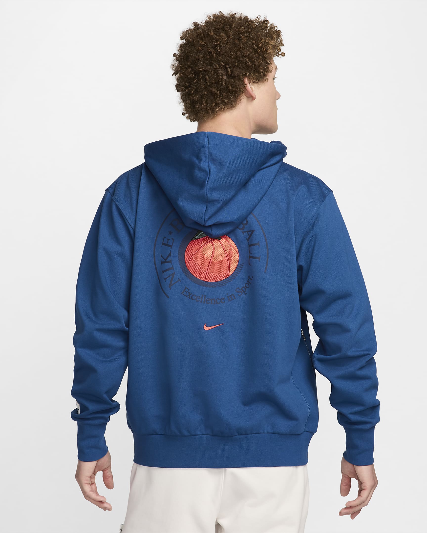 Sudadera con gorro de básquetbol sin cierre Dri-FIT para hombre Nike Standard Issue - Azul cancha