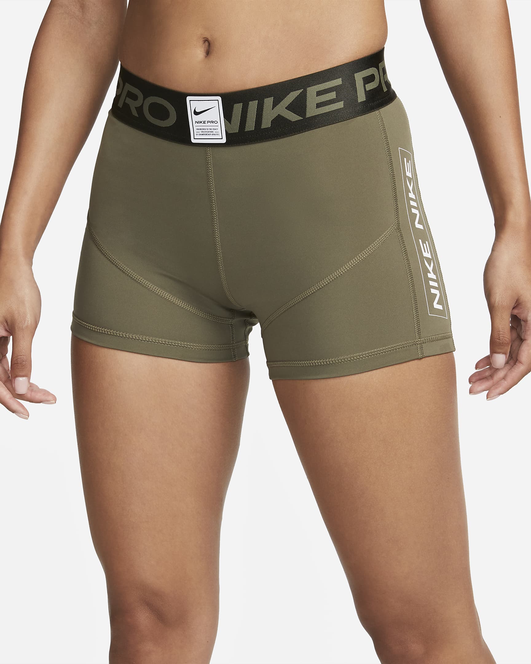 Nike Pro Womens Mid Rise 8cm Approx Graphic Shorts Nike Bg 6203