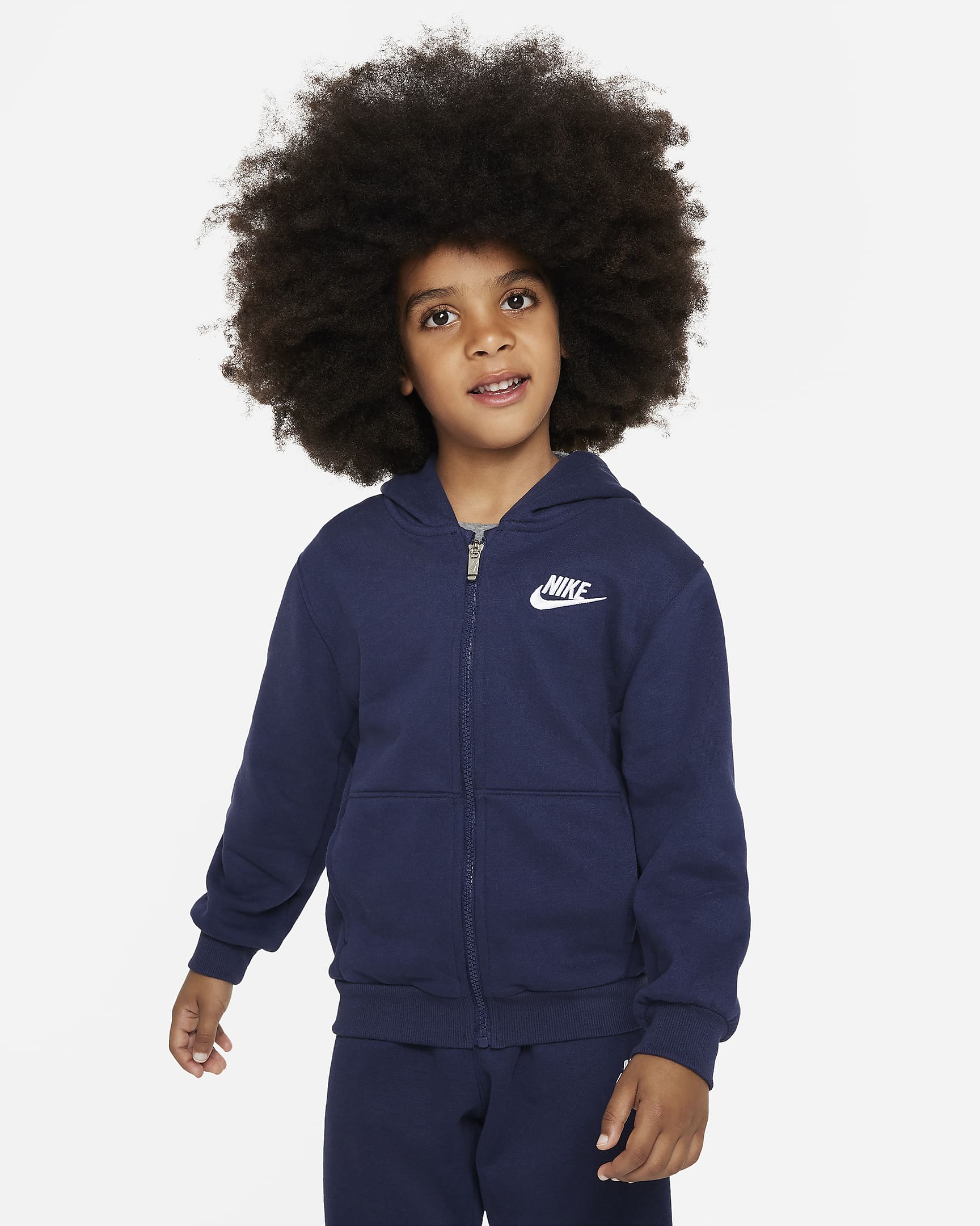 Nike Sportswear Club Fleece Little Kids' Pullover Hoodie - Midnight Navy