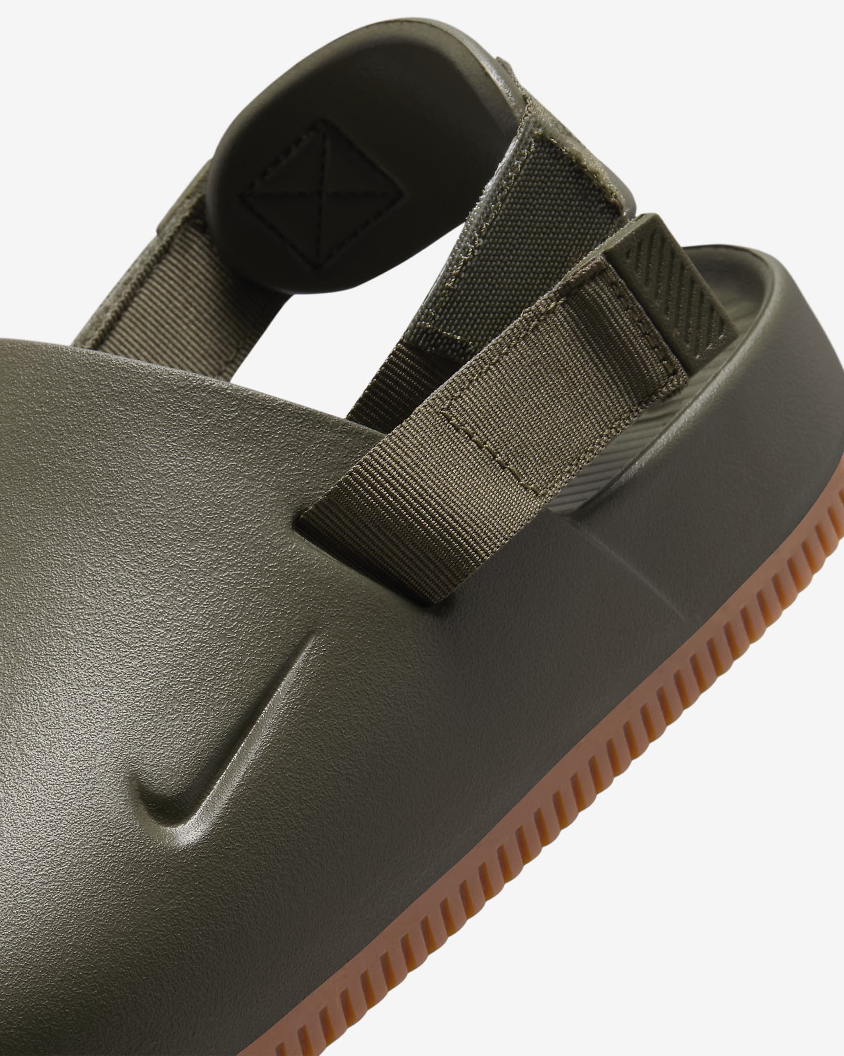 Nike Calm Men's Mules - Medium Olive/Gum Medium Brown/Medium Olive