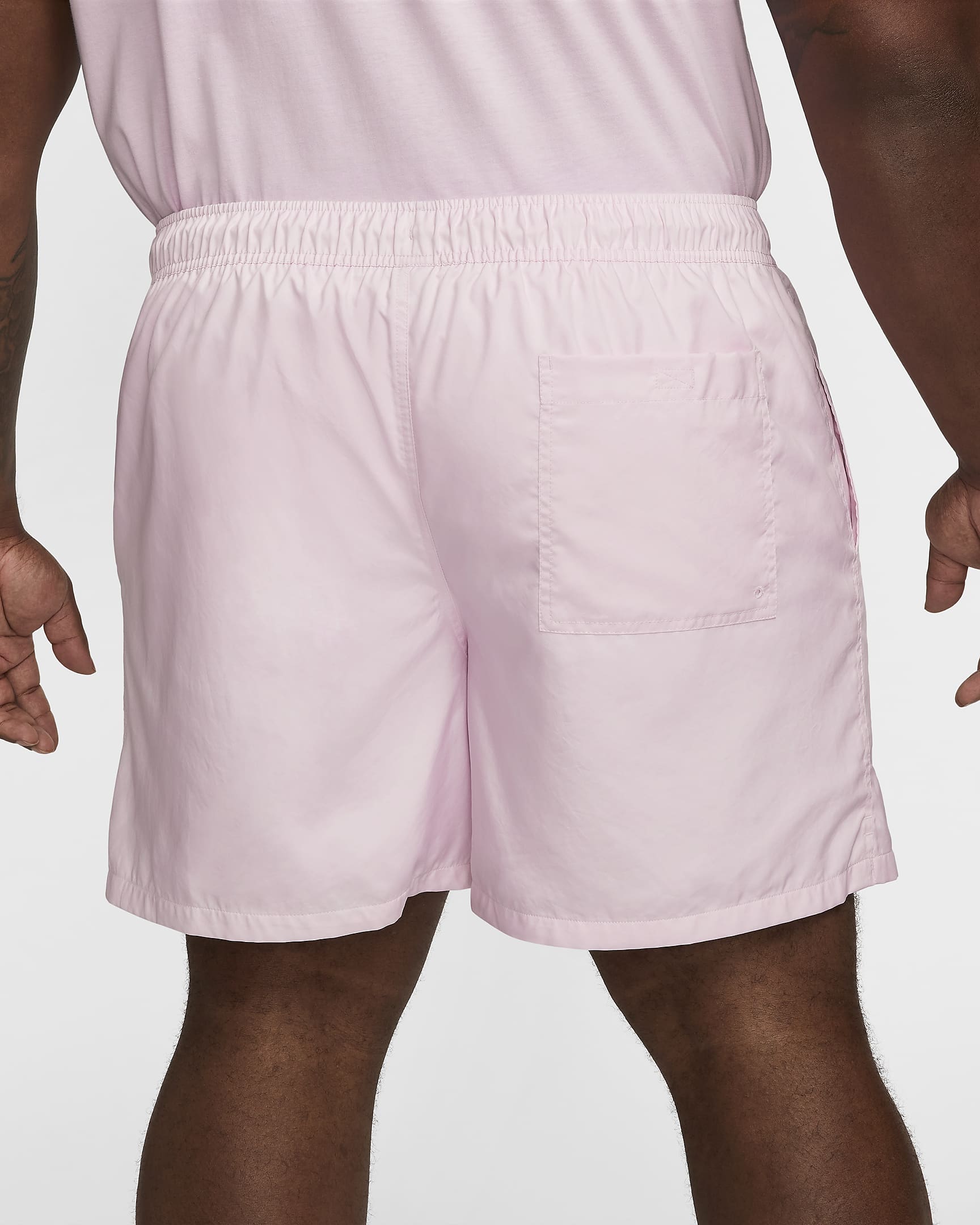 Shorts de tejido Woven Flow para hombre Nike Club - Espuma rosa/Blanco