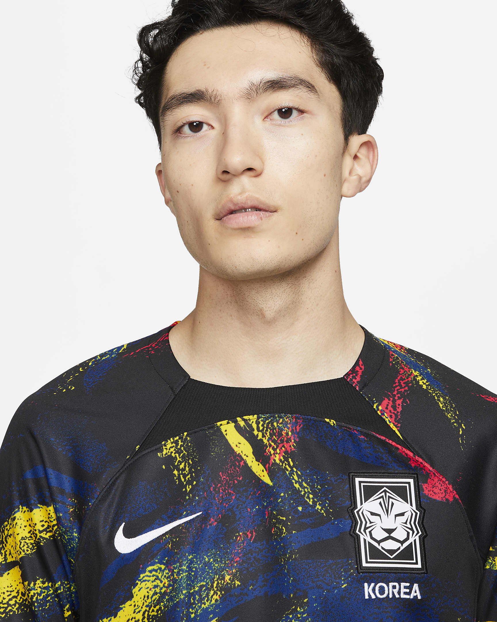 Korea 2022/23 Stadium Away Men's Nike Dri-FIT Football Shirt - Black/White