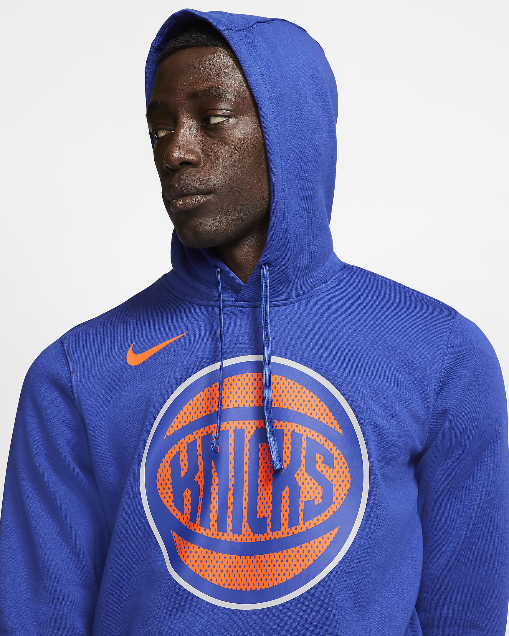 New York Knicks Logo Men's Nike NBA Hoodie. Nike HR