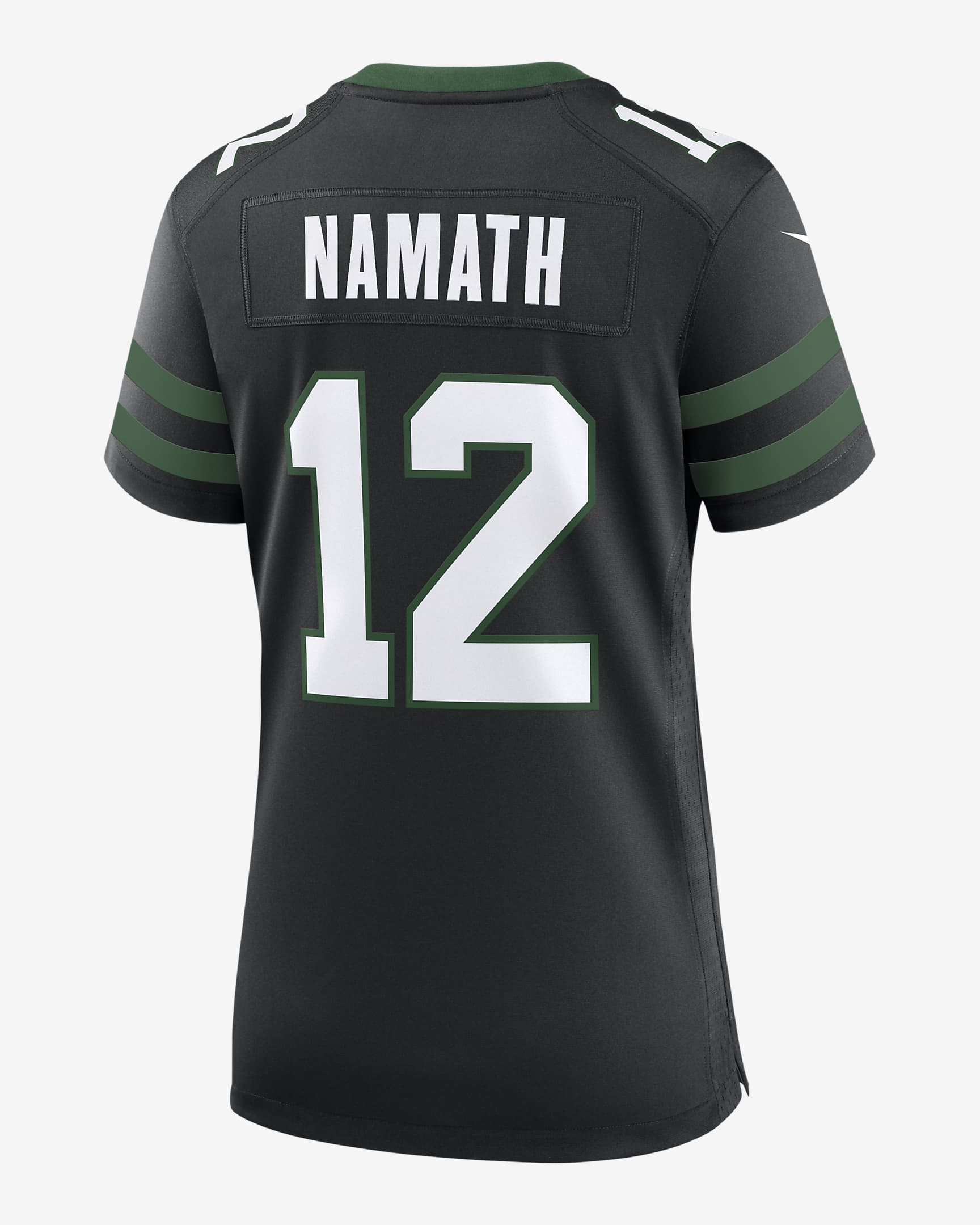 Joe Namath New York Jets Women's Nike NFL Game Football Jersey - Black