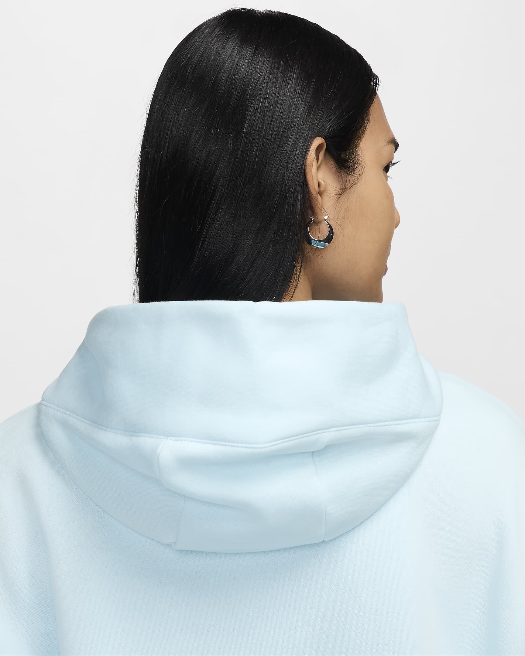 Sweat à capuche oversize Nike Sportswear Phoenix Fleece pour femme - Glacier Blue/Sail